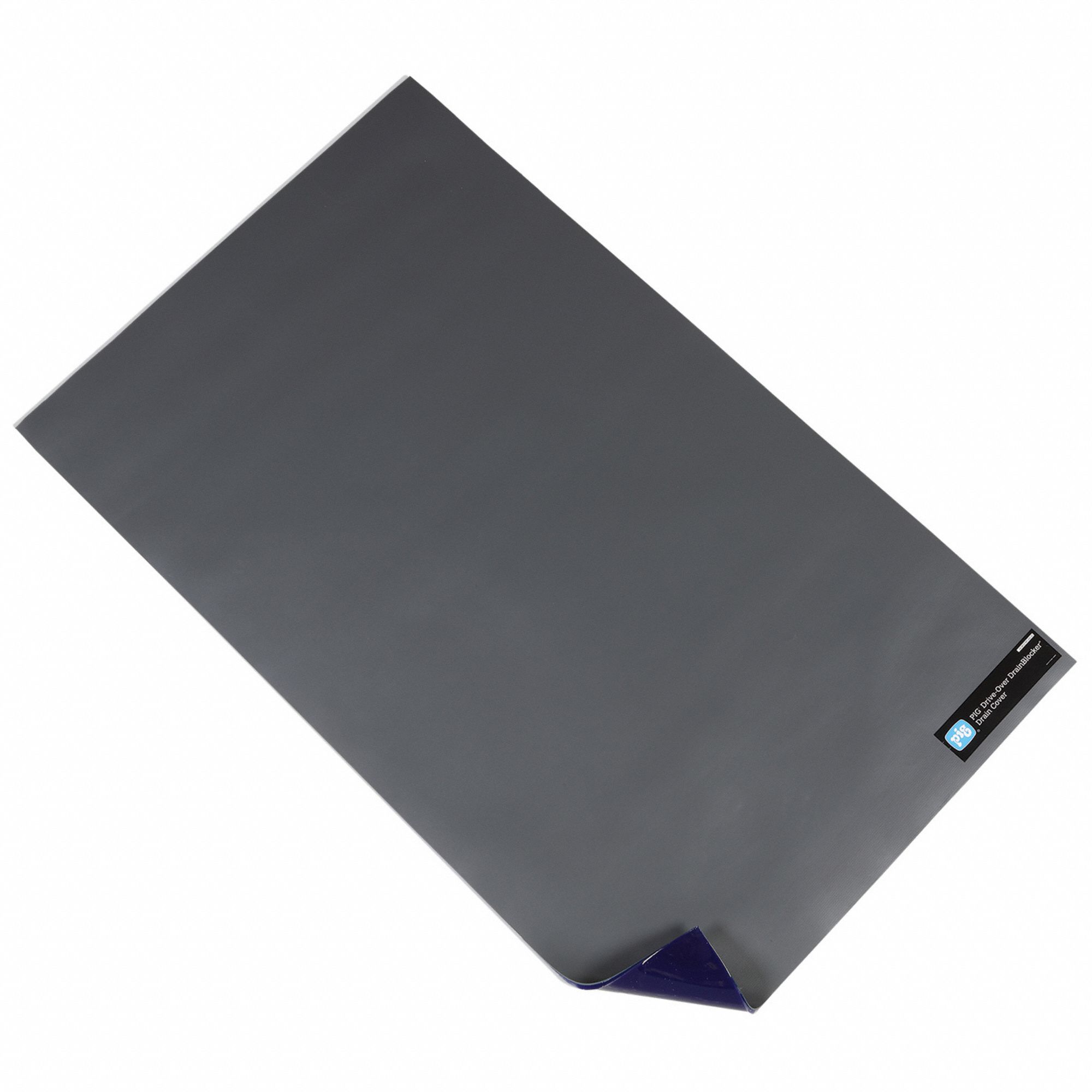 Drain Cover: 60 in L x 36 in W, 54 in L x 30 in W Max Drain Size, Gray, 3/8 in Thick, Rectangle