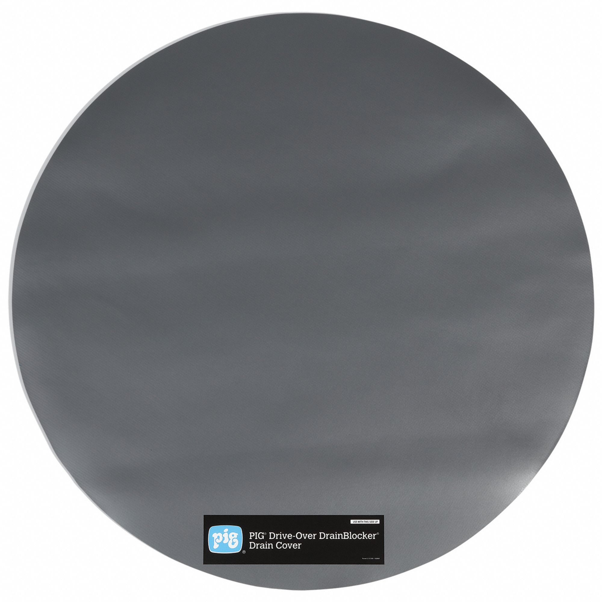 COUVERCLE DE DRAIN DE RÉCUPÉRATION D'ENTRAÎNEMENT PIG, 30 PO LARGEUR, 24 PO DIMENSION DE DRAIN MAX, RÉUTILISABLE, GRIS