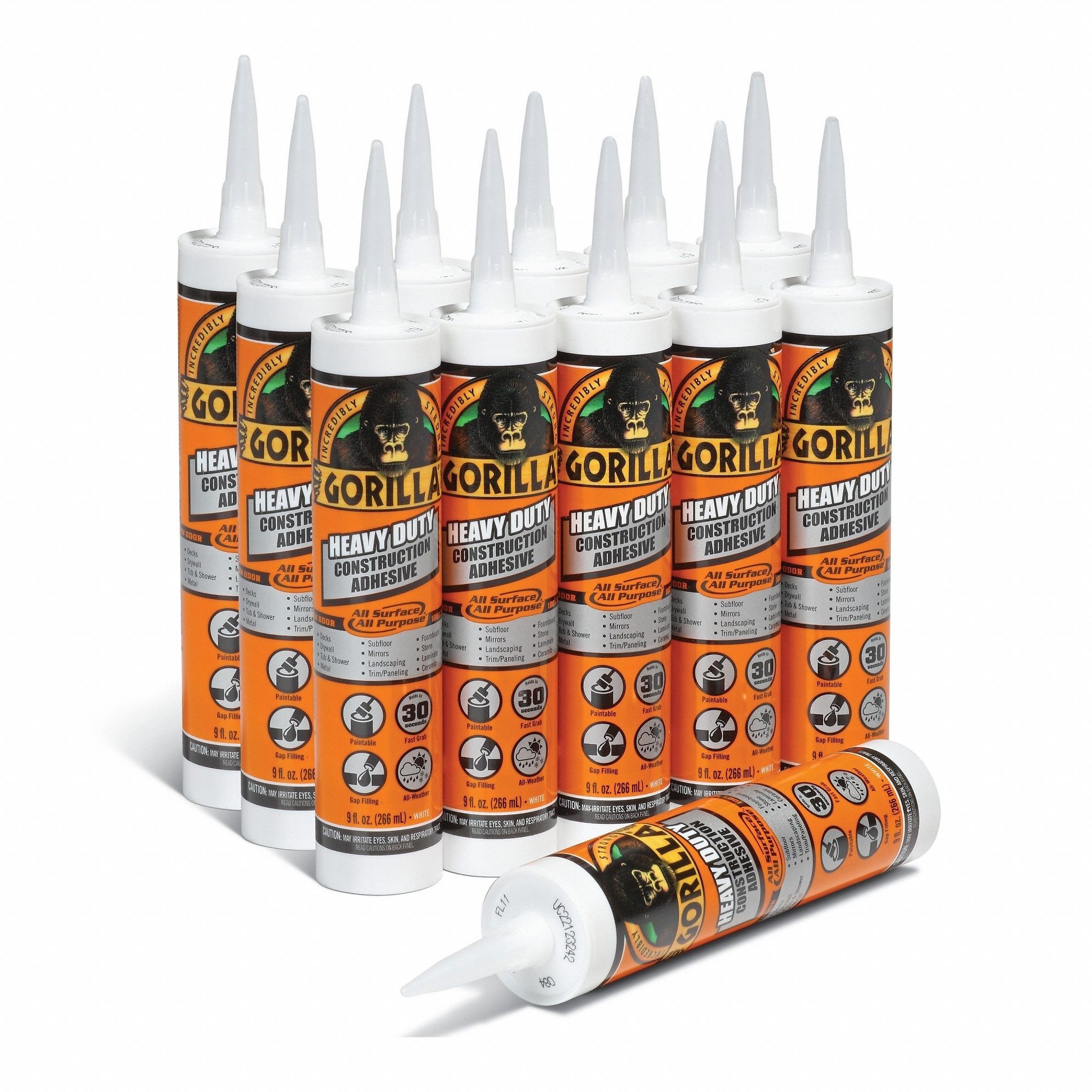 GORILLA, Spill Berm Adhesive, Build-A-Berm Barrier, Hybrid Sealant ...