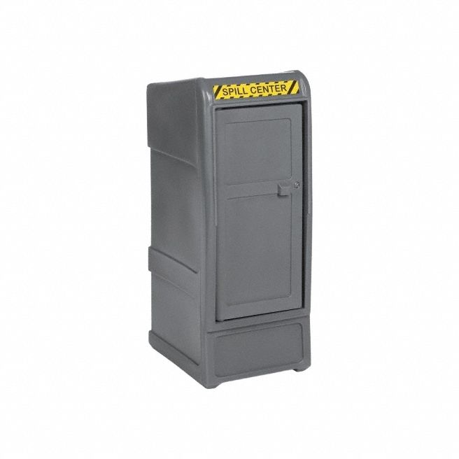 Spill Center Cabinet: Door/Interior Shelf/Keyed Lock/Spill Center Signage, Lockable