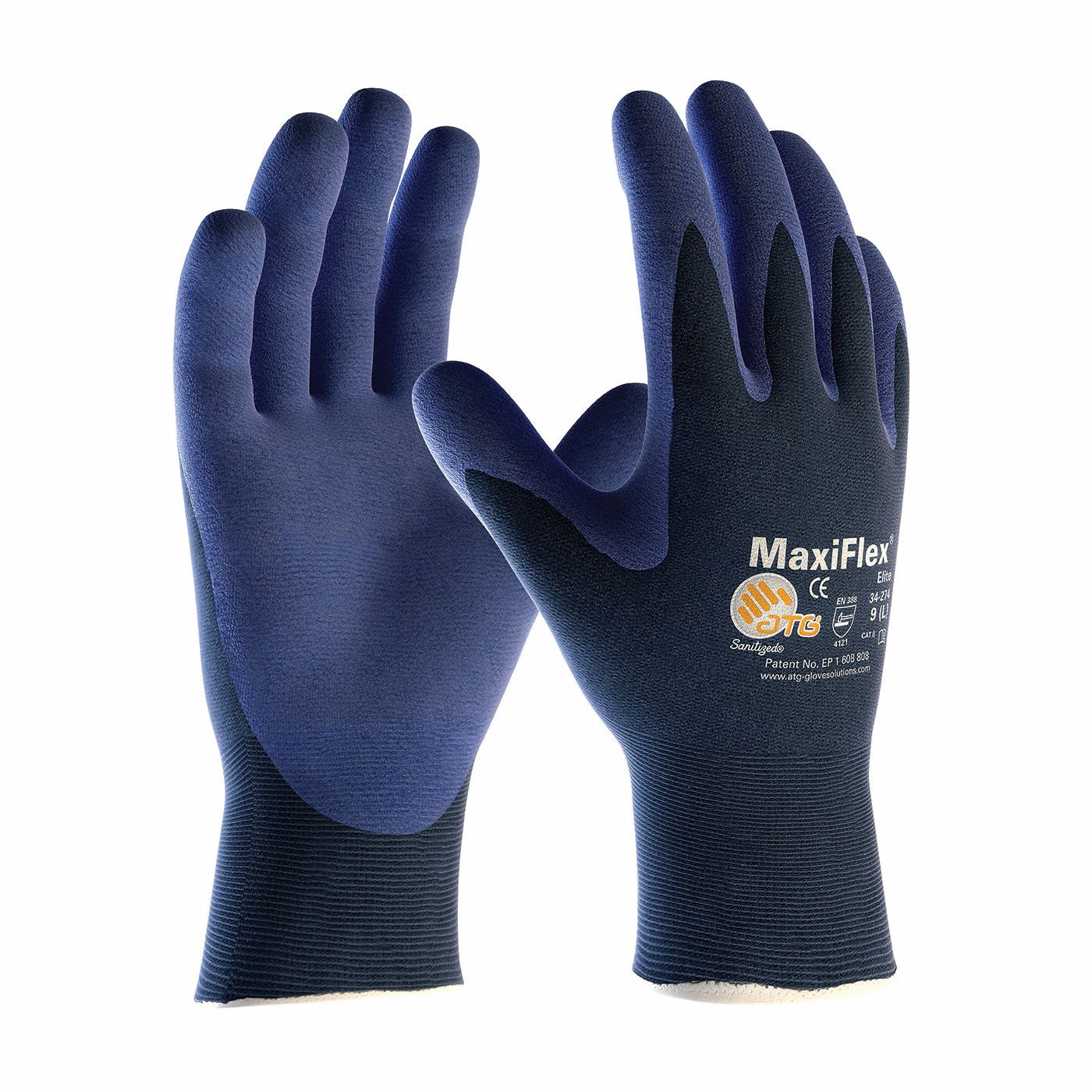 GANTS RÉSISTANTS AUX COUPURES MAXIFLEX, G, RÉSISTANCE À L'ABRASION NIVEAU 3 ANSI/ISEA, BLEU, NITRILE, POUR ÉCRAN TACTILE