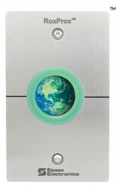 Proximity Card Reader: 4 1/2 in Ht, 1 1/8 in Dp, 2 3/4 in Wd, Stainless Steel, Gray