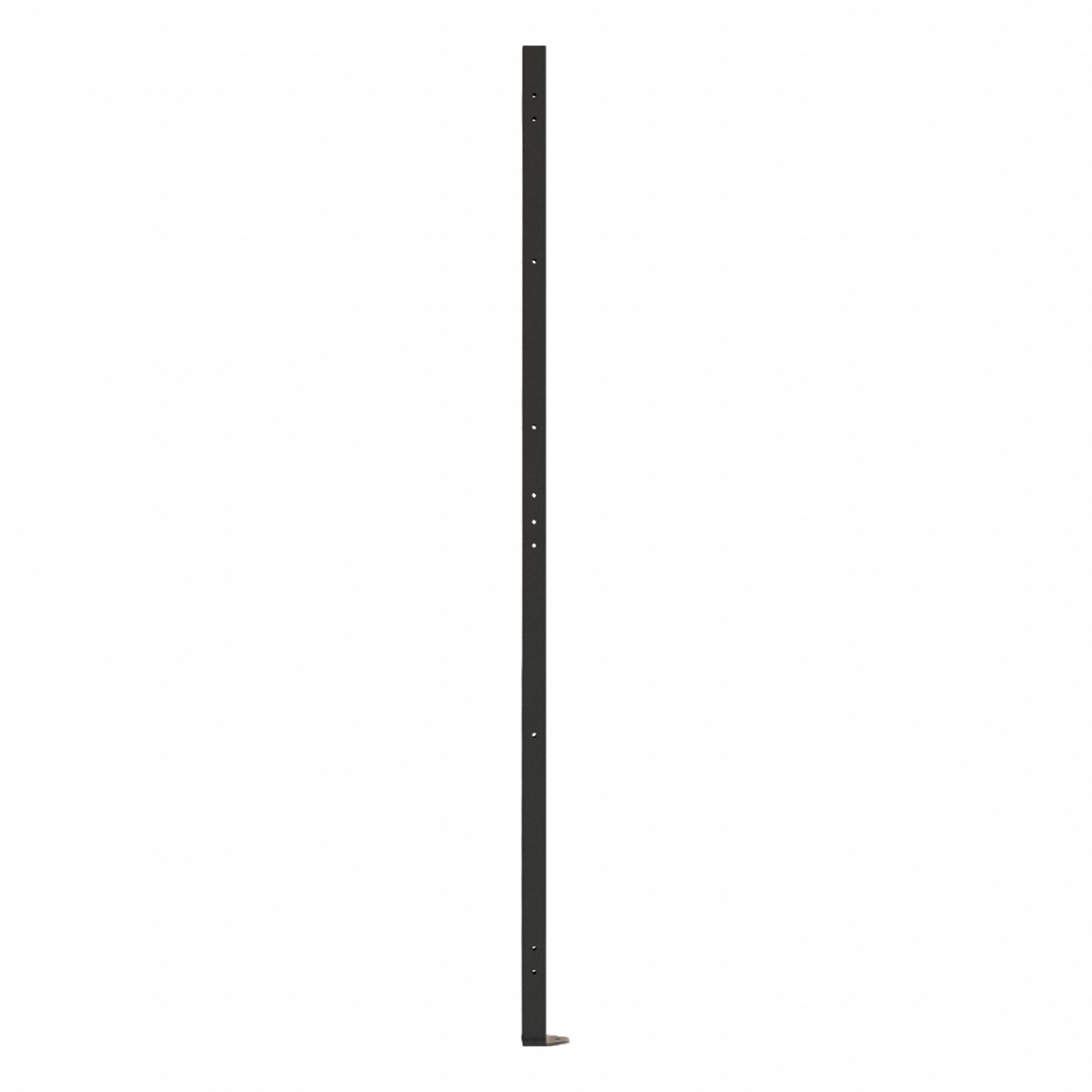 Universal Post: 5 1/2 ft H, Black, Powder-Coated