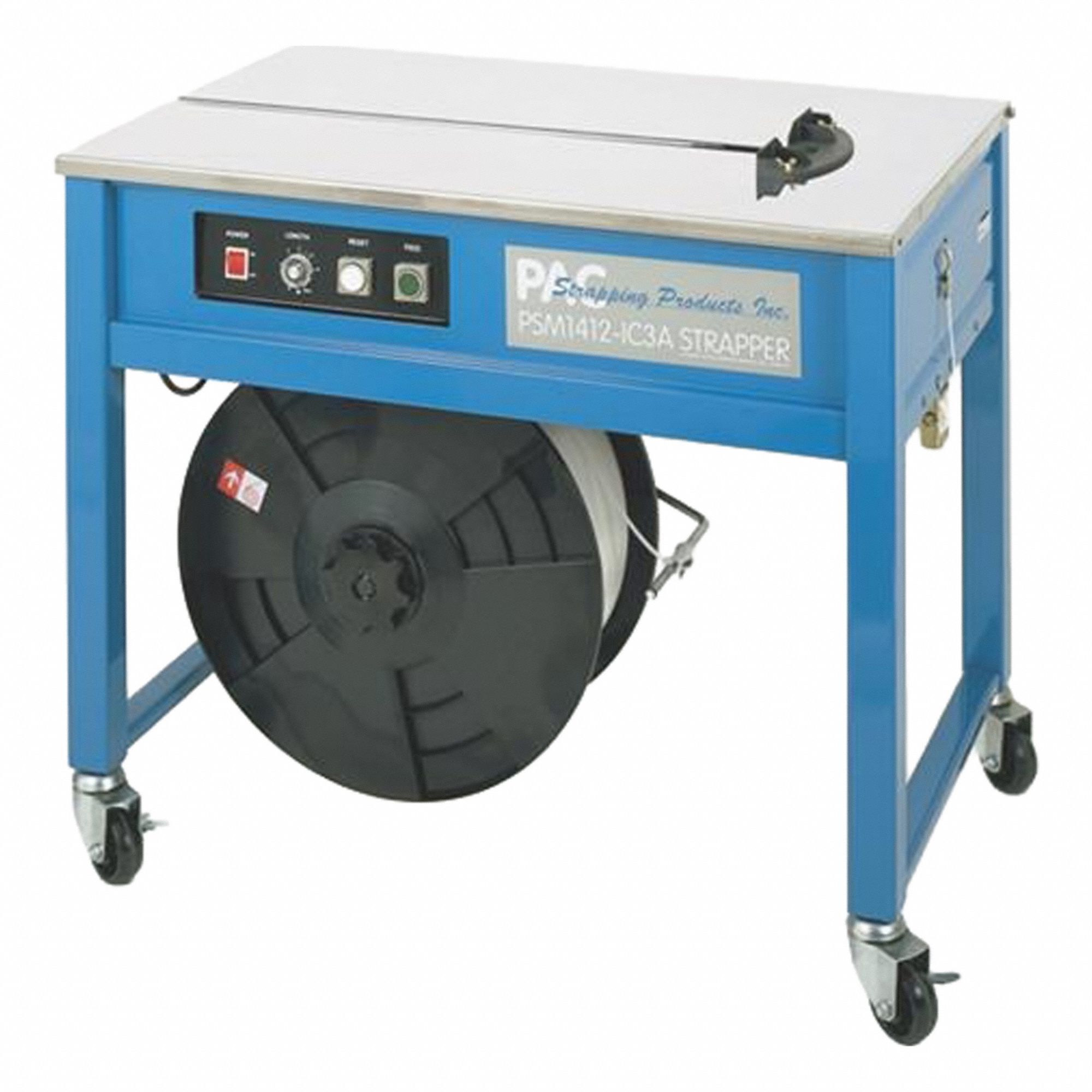 Pallet Strapping Machine: 35 in Overall Lg, 23 in Overall Wd, 30 in Overall Ht