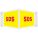 SDS 3D PROJECTION SIGN,8X18 IN