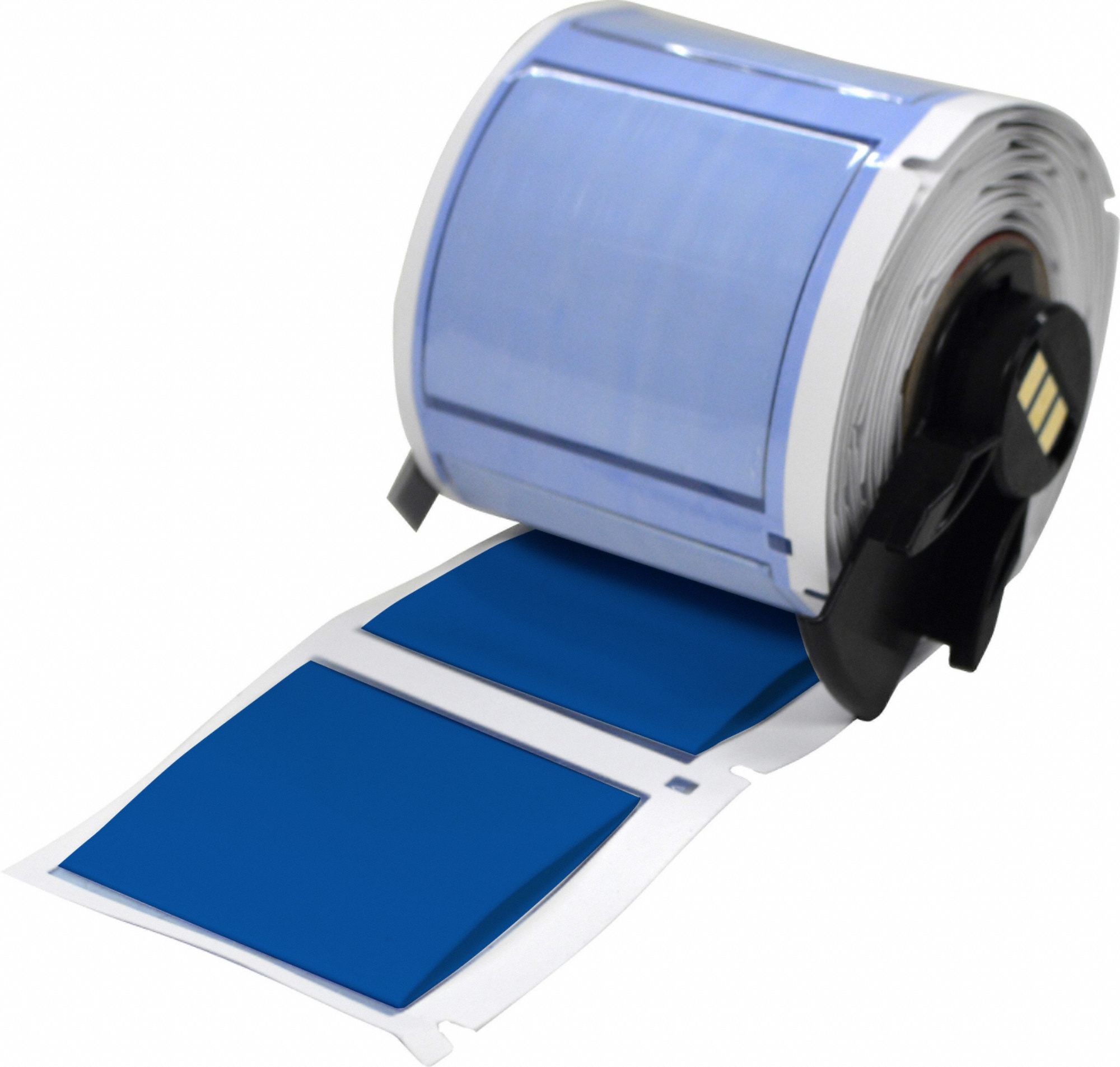 Sleeve Label: 1 3/4 in x 1 21/32 in, Polyolefin, Blue (Matte), For 500 kcmil to 2 AWG Wire Gauge