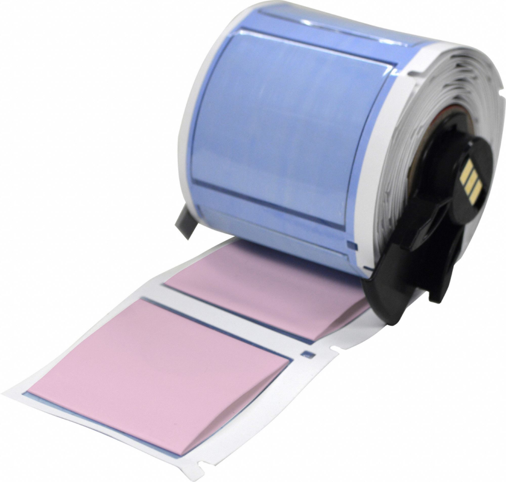 Sleeve Label: 1 3/4 in x 1 21/32 in, Polyolefin, Pink (Matte), For 500 kcmil to 2 AWG Wire Gauge