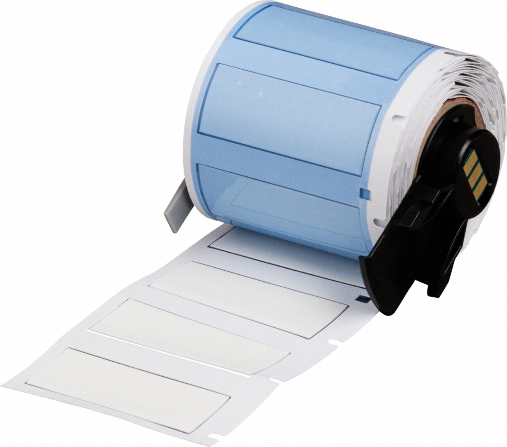 Sleeve Label: 1 3/4 in x 21/32 in, Polyvinylidene, White (Matte), For 4 AWG to 8 AWG Wire Gauge