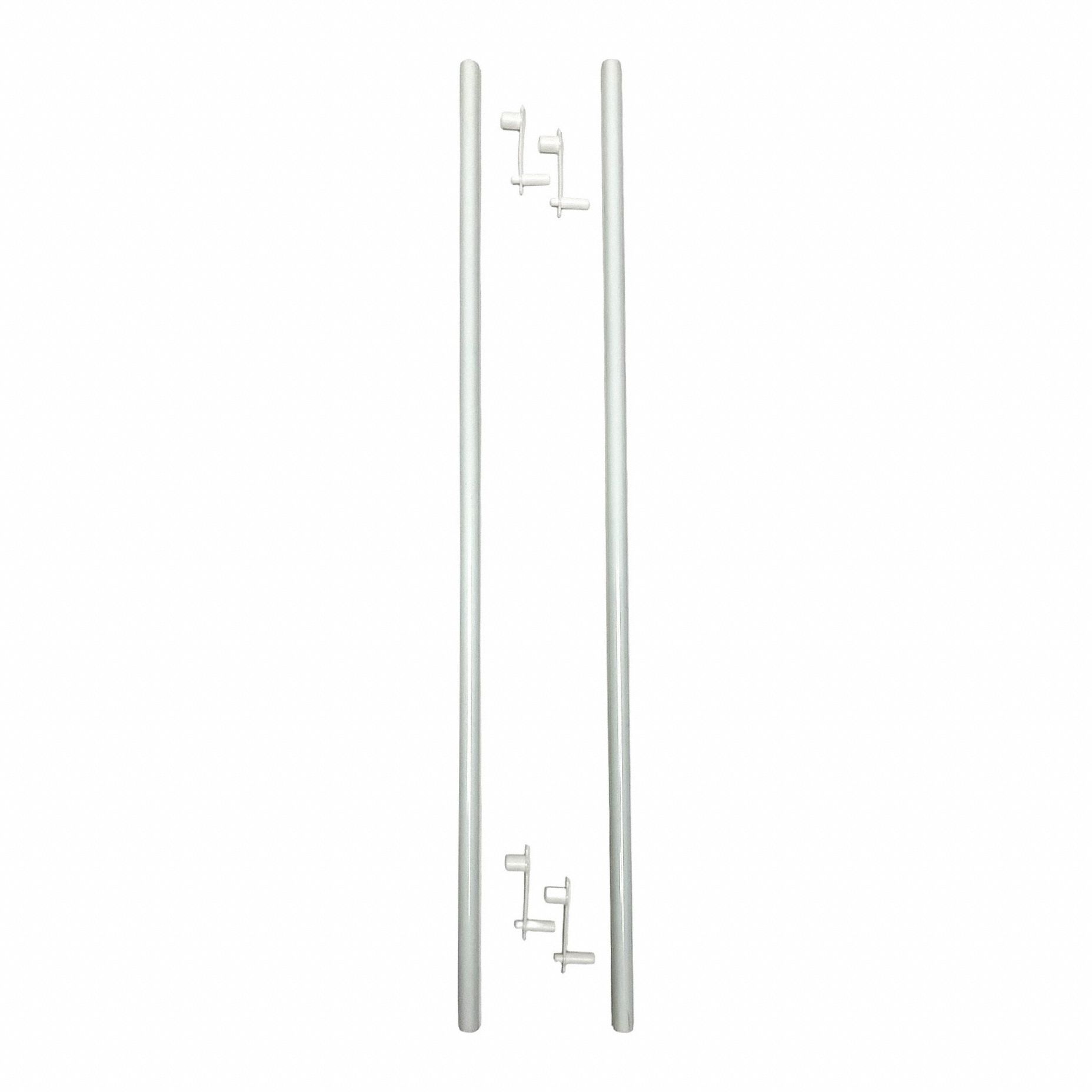 Single Panel Curtain Rods and End Clips