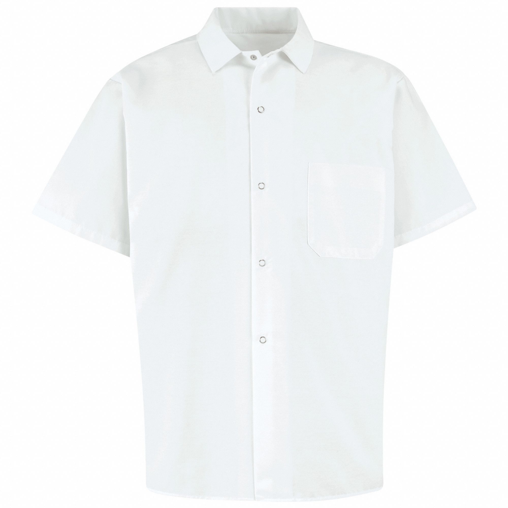 501Pgwht Mns White Ss Cook Shirt