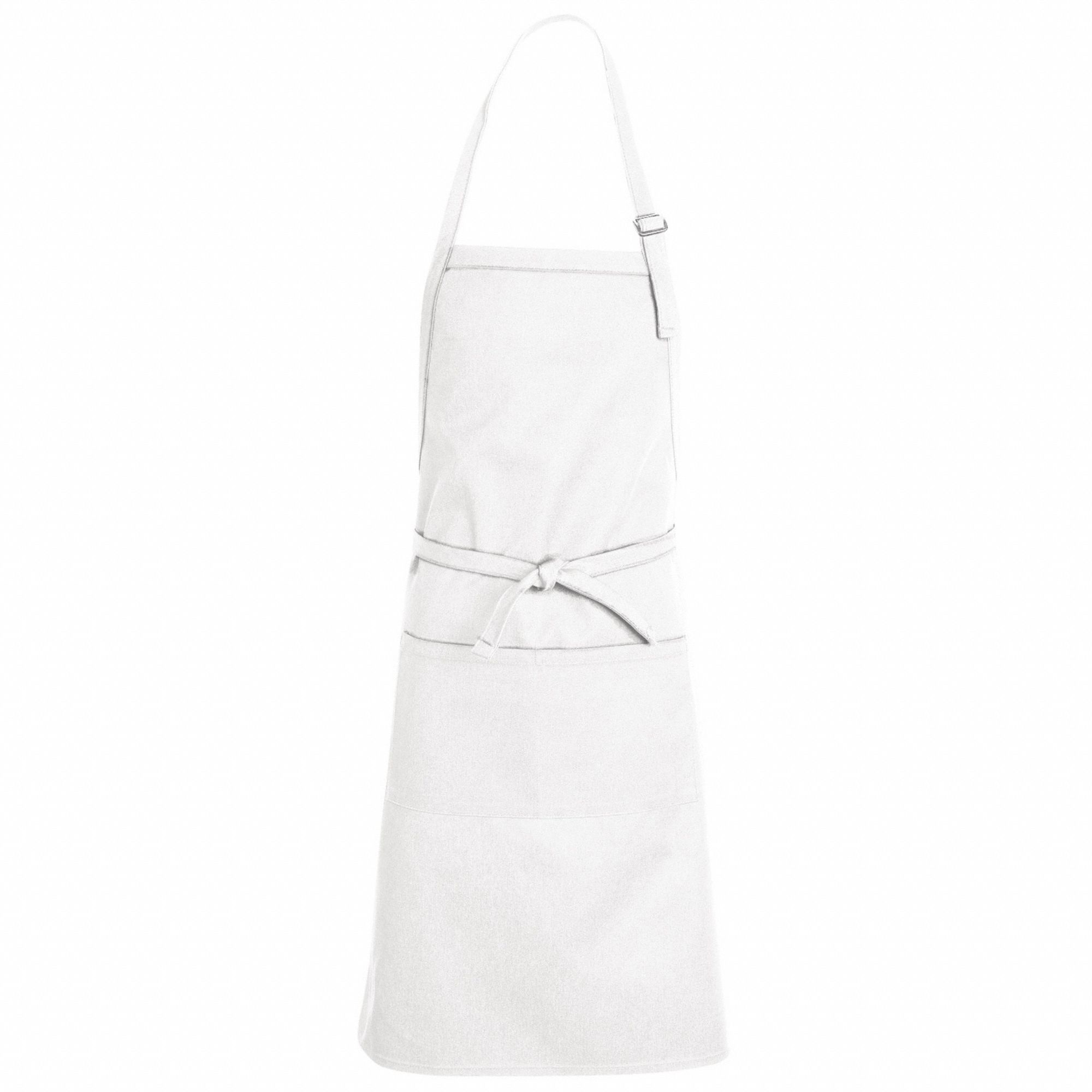 White Apron W/Pkt