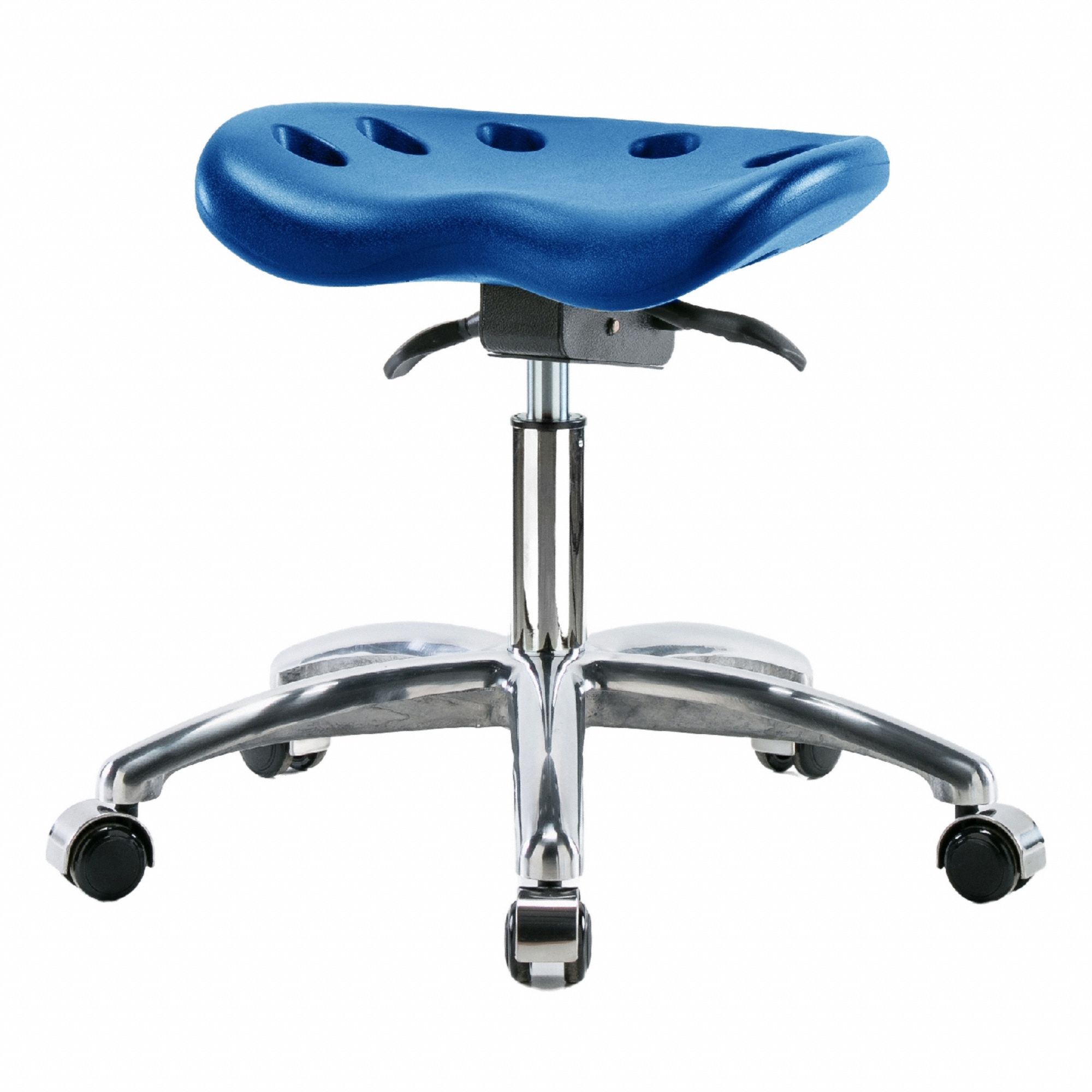 Tractor Stool: Polyurethane, Ht Range 17 1/2 in to 22 1/2 in, 17 in Seat Wd, 14 in Seat Dp, 0 Glides