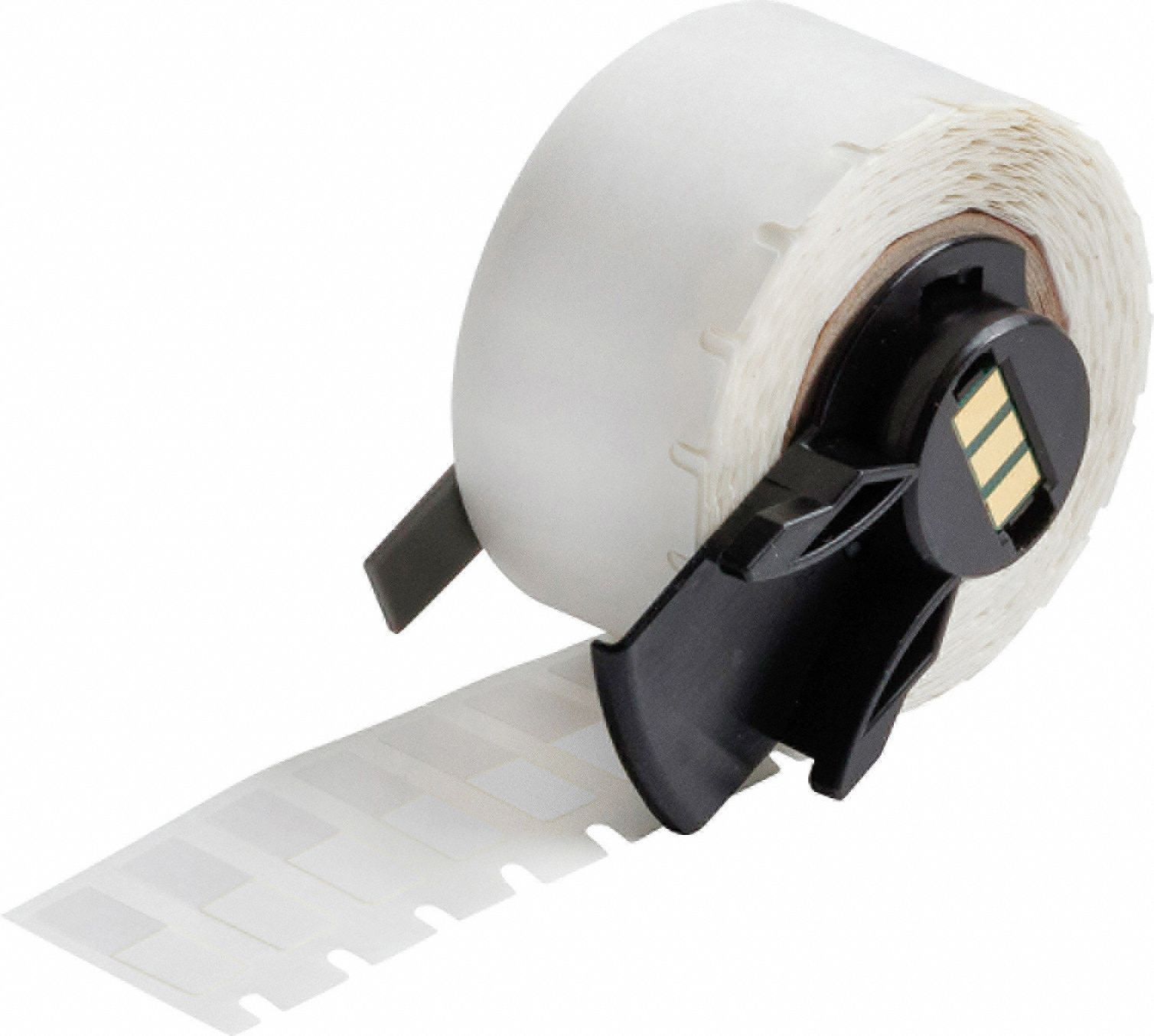 Wraparound Label: 3/4 in x 1/4 in, 1/4 in, Vinyl, White (Matte), For 16 AWG to 10 AWG Wire Gauge
