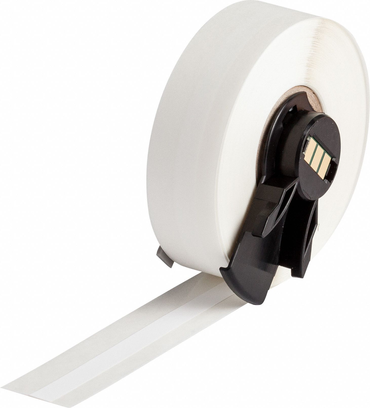 Continuous Label Stock: 1/4 in x 50 ft, Polyester, White (Matte), Indoor