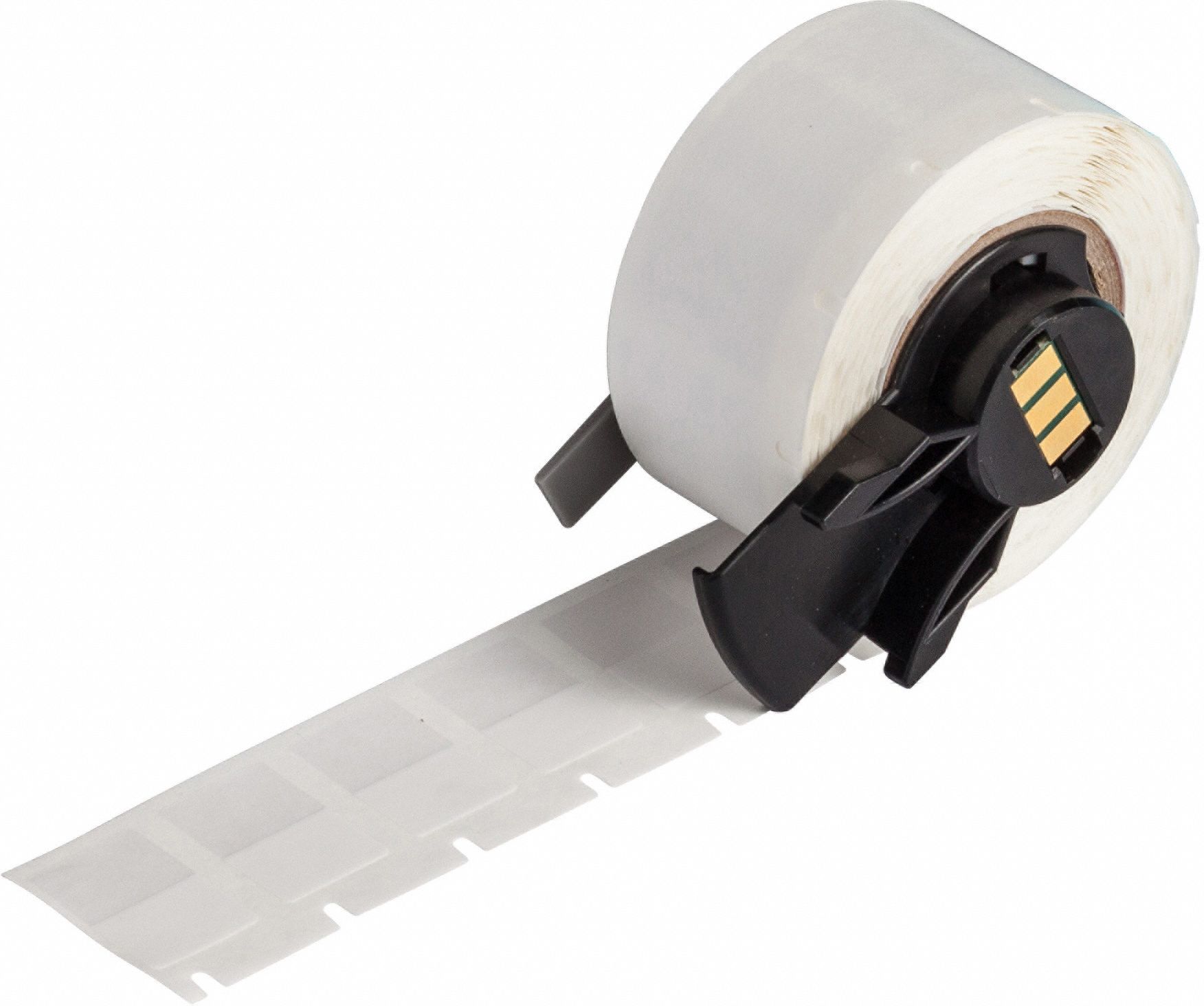 Wraparound Label: 3/4 in x 1/2 in, 1/2 in, Vinyl, White (Matte), For 16 AWG to 12 AWG Wire Gauge