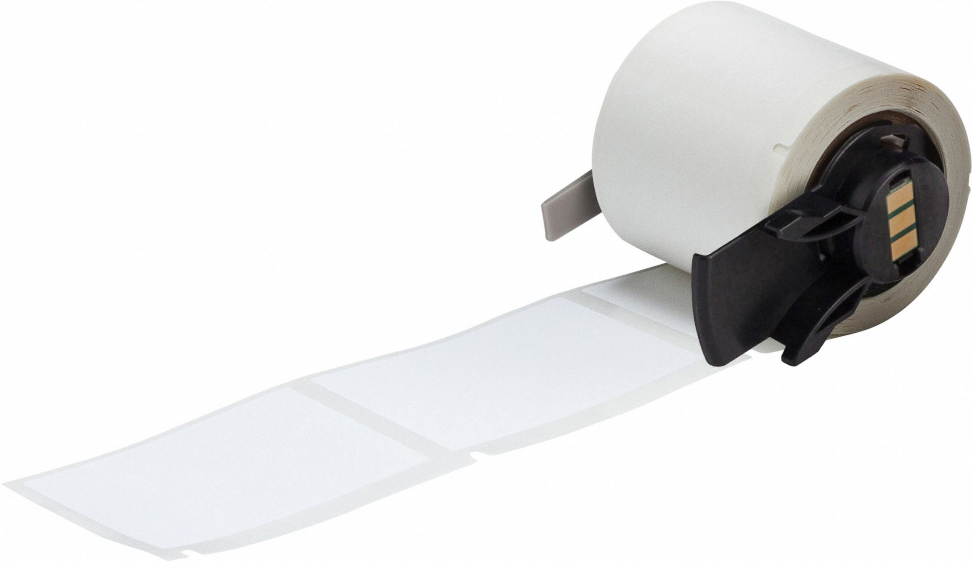 Pre-Cut Label Stock Roll: Rectangle, 2 13/64 in x 1 1/2 in, 1 1/2 in x 2 13/64 in, White, 100 Labels