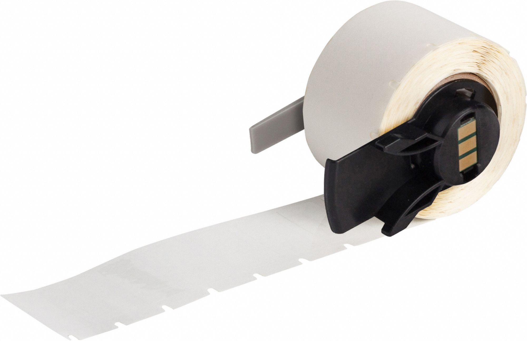 Pre-Cut Label Stock Roll: 1/2 in x 1 in, Acrylic, Aggressive Adhesive/Permanent Adhesive, 500 Labels