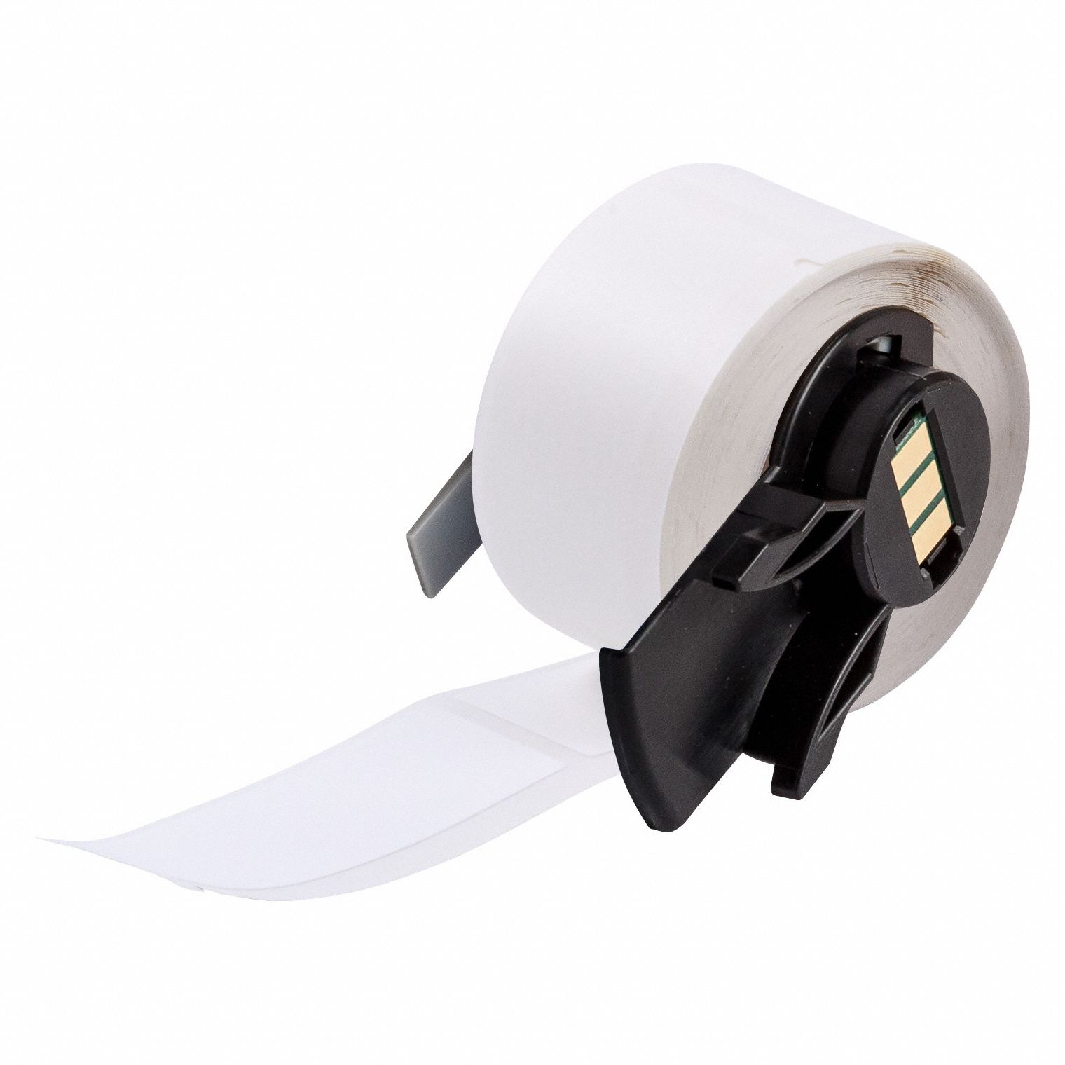 Wraparound Label: 2 1/2 in x 1 in, Nylon, Blue on White/Green on White/Red on White