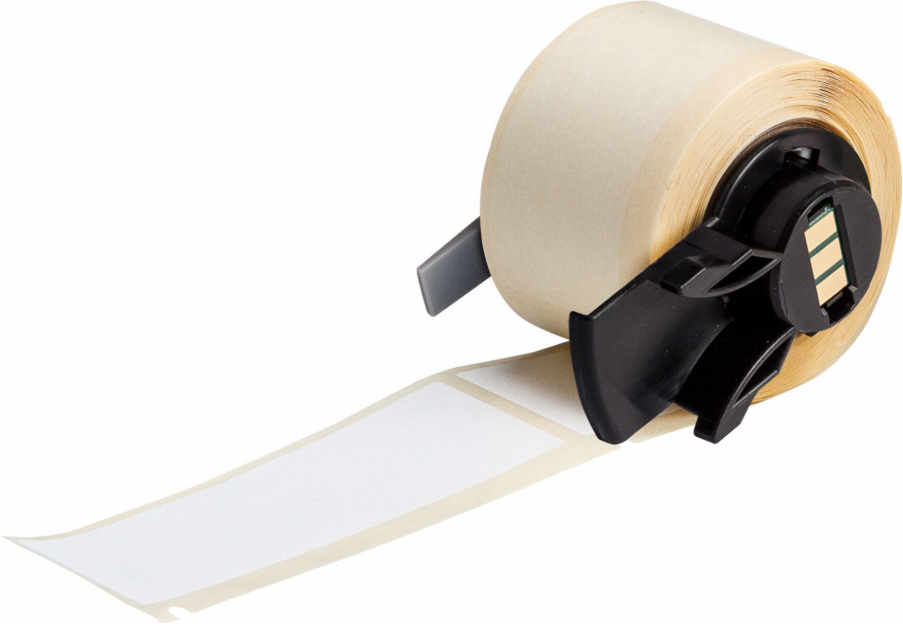 Pre-Cut Label Stock Roll: 1 in x 3 in, Rubber, Permanent Adhesive, 100 Labels, Permanent