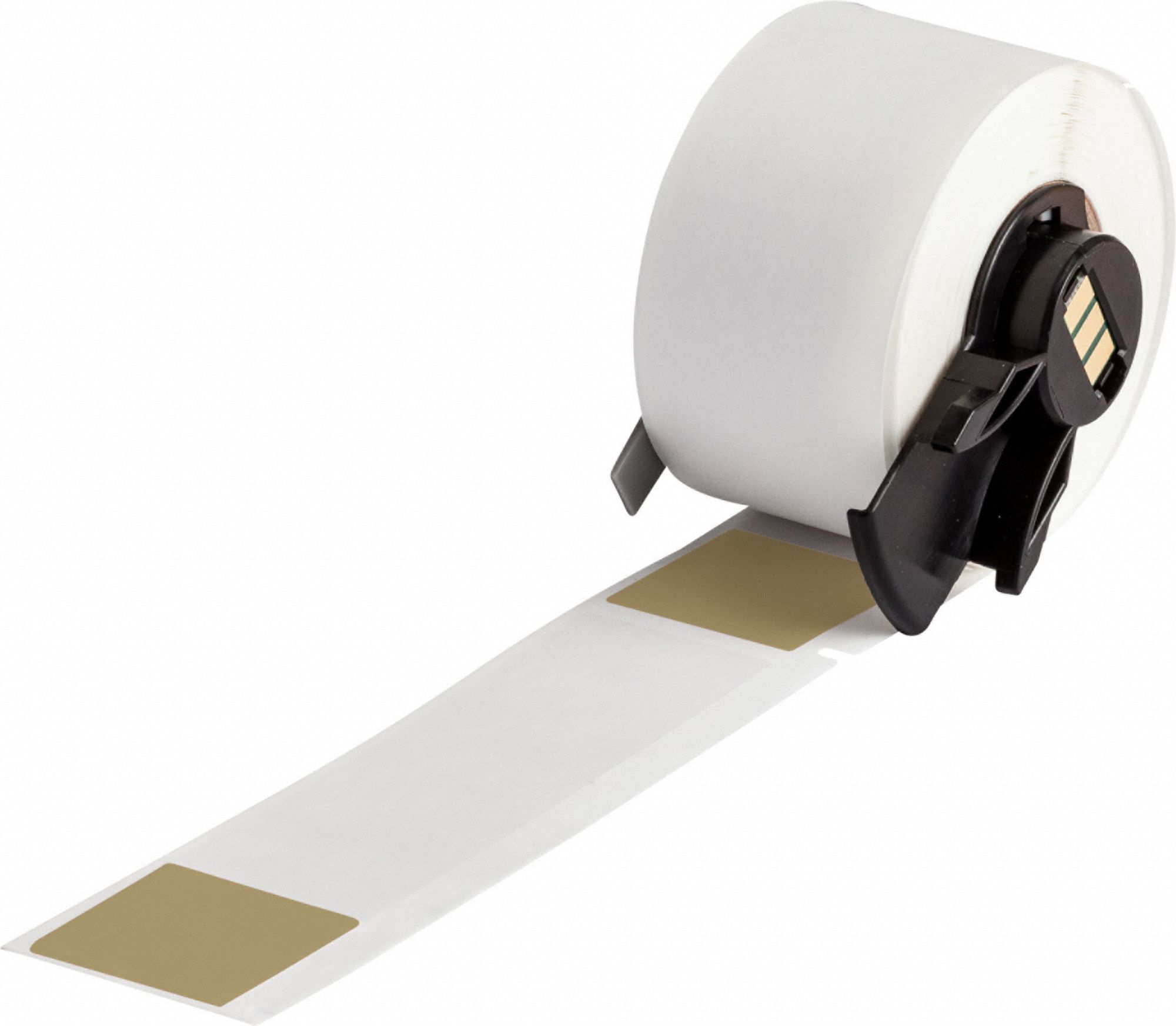 Wraparound Label: 4 in x 1 in, 1 in, Vinyl, Brown (Matte), For 1 AWG to 500 kcmil Wire Gauge