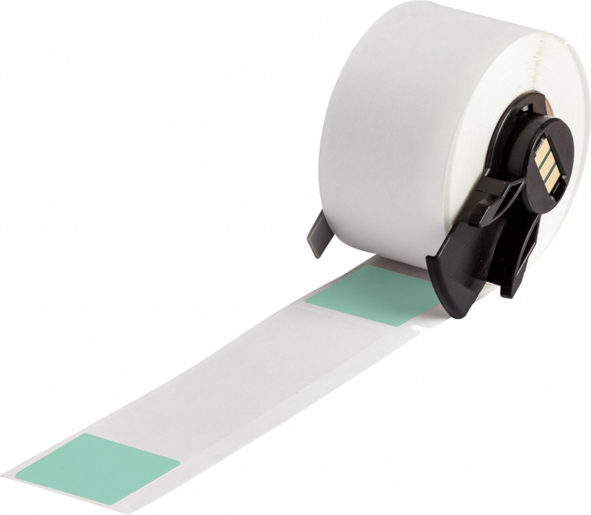 Wraparound Label: 4 in x 1 in, 1 in, Vinyl, Green (Matte), For 1 AWG to 500 kcmil Wire Gauge