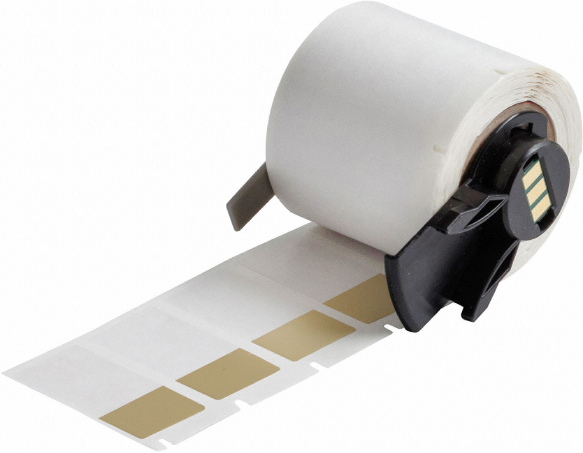 Wraparound Label: 1 1/2 in x 3/4 in, 3/4 in, Vinyl, Brown (Matte), For 10 AWG to 4 AWG Wire Gauge