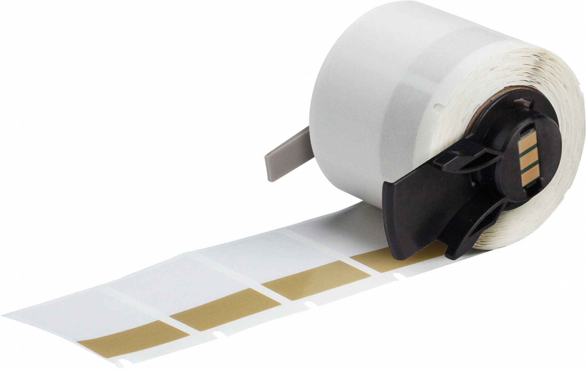 Wraparound Label: 1 1/2 in x 1 in, 1 in, Vinyl, Brown (Matte), For 10 AWG to 4 AWG Wire Gauge