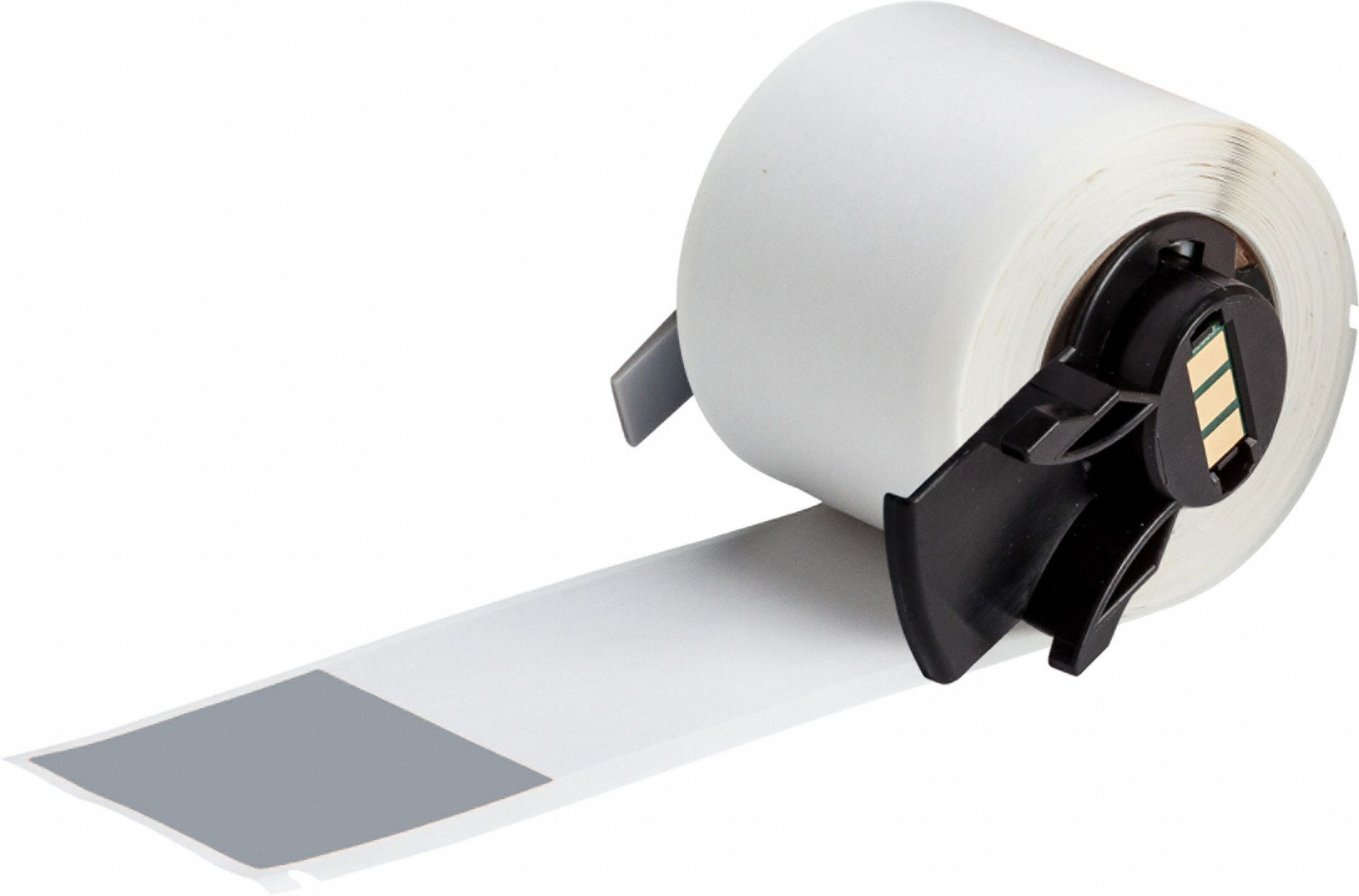 Wraparound Label: 6 in x 1 1/2 in, 1 1/2 in, Vinyl, Gray (Matte), For 0.64 in to 1.43 in Wire Dia