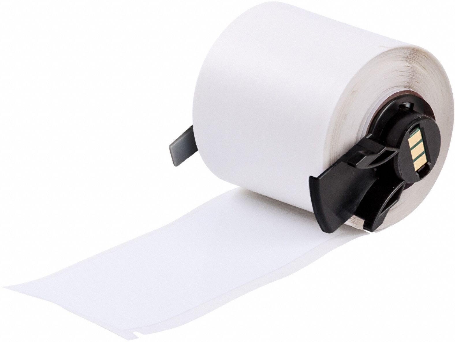 Label: 1 29/32 in x 4 in, 4 in, Polyester, White, 100 Labels, 0.004 in Label Thick
