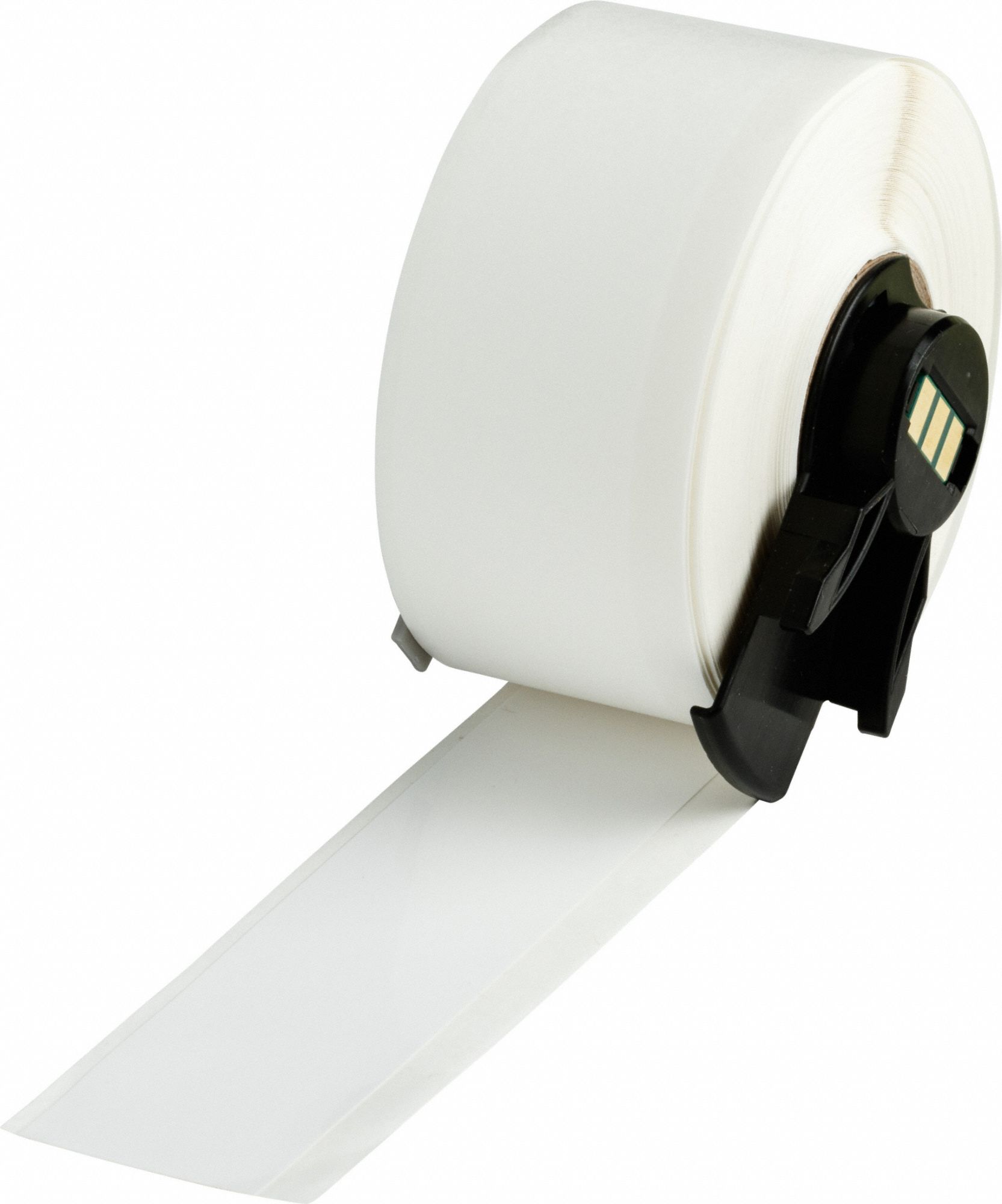 Continuous Label Stock: 1 in x 50 ft, Polyester, White (Gloss), Outdoor