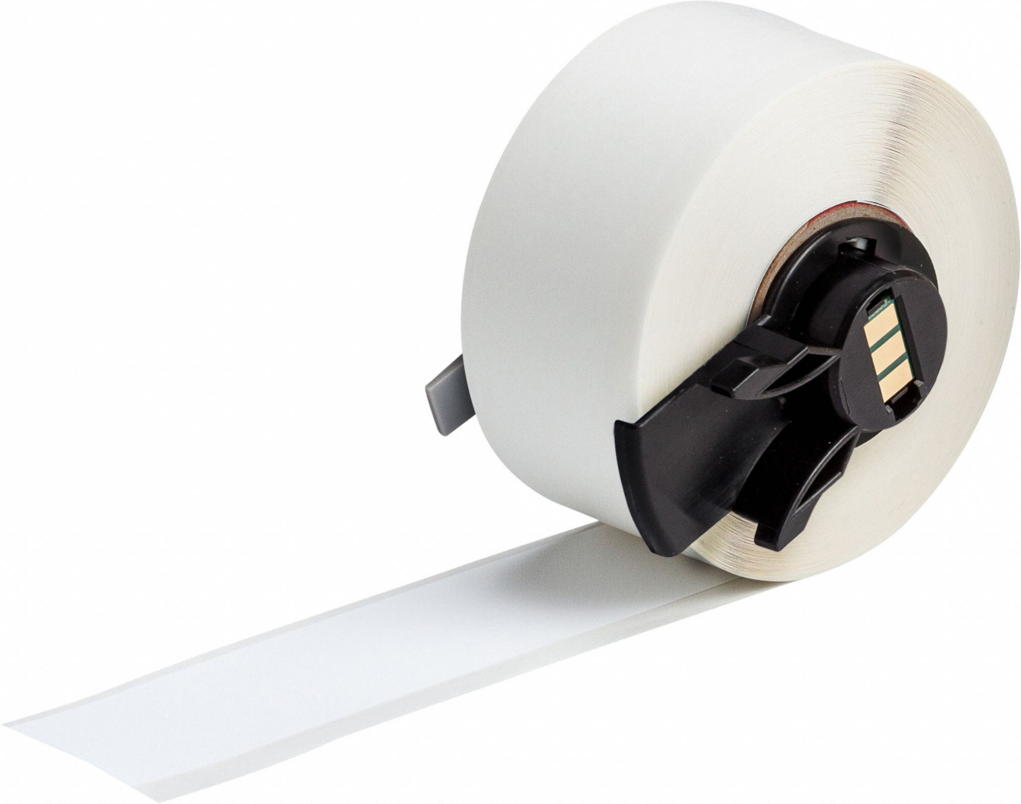 Continuous Label Stock: 1 in x 50 ft, Polyester, White (Matte), Indoor