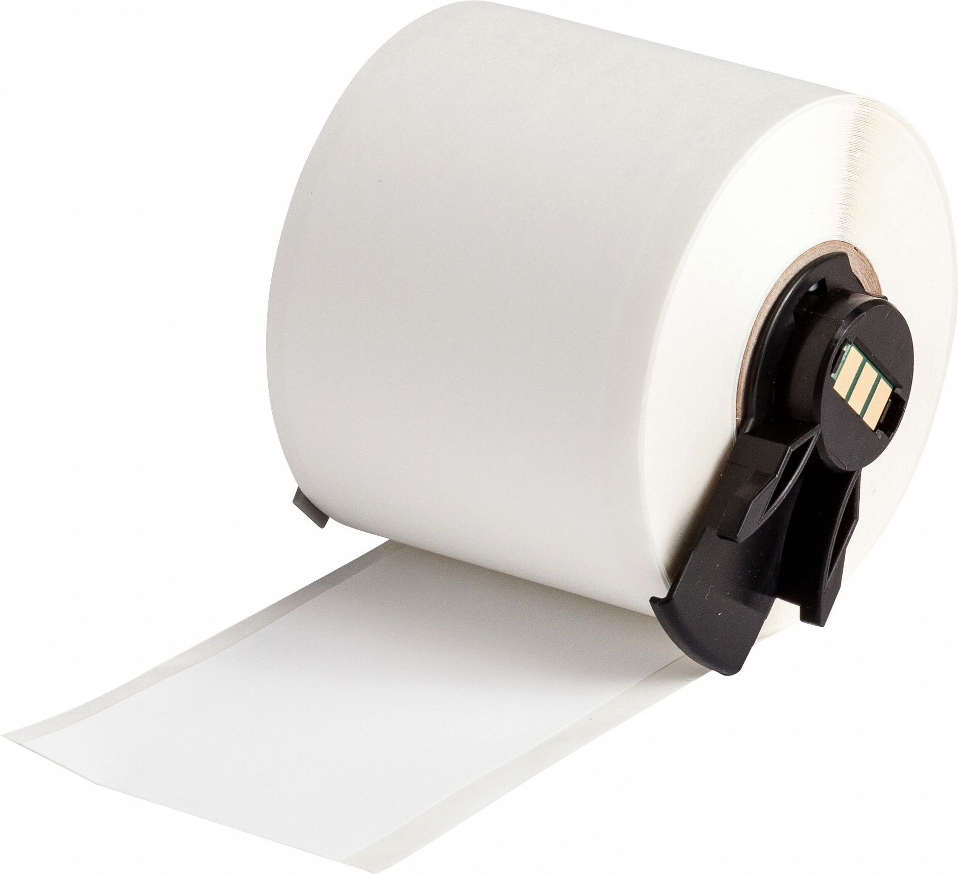 Continuous Label Stock: 1 29/32 in x 50 ft, Polyester, White (Matte), Indoor