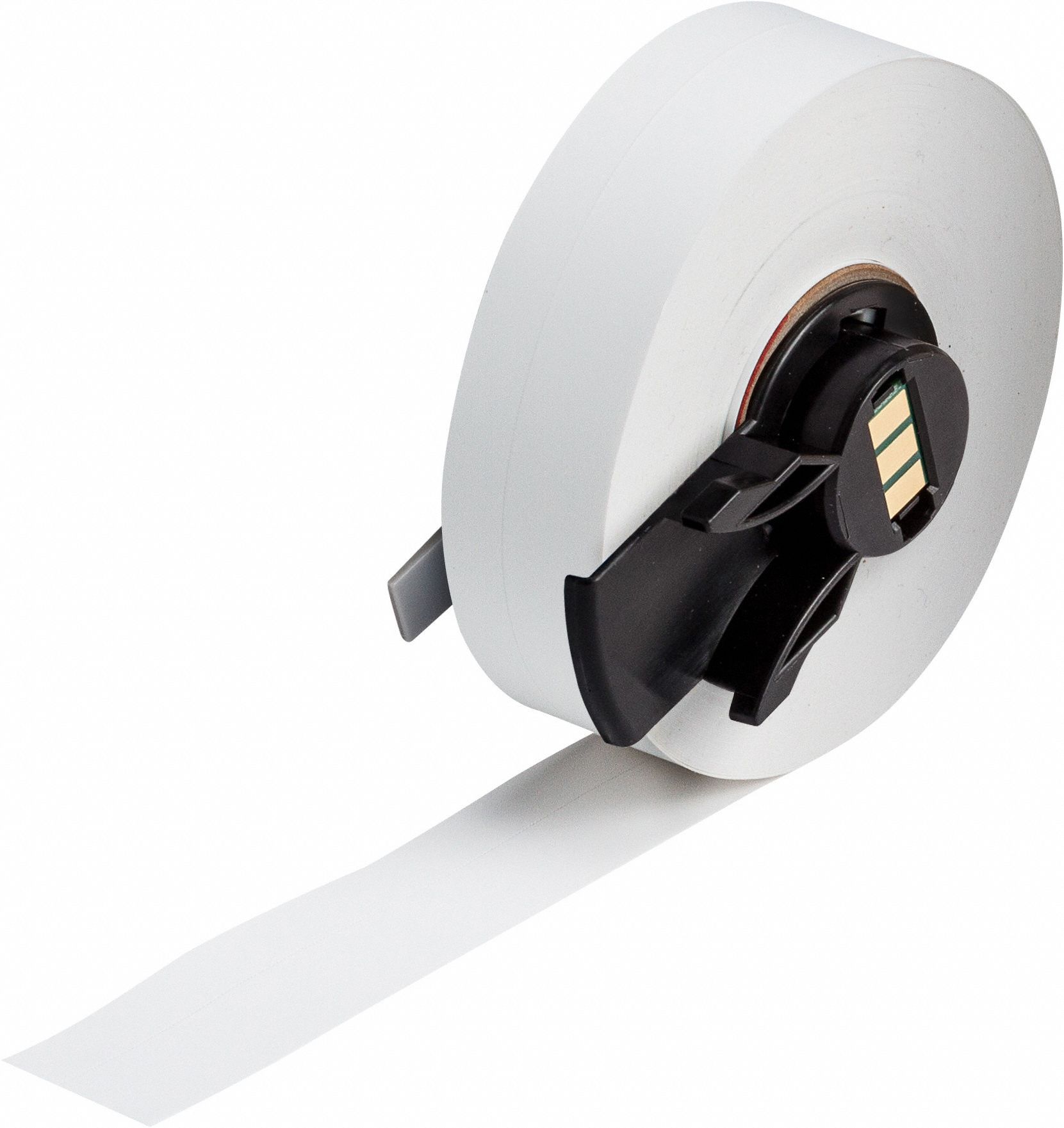 Continuous Label Stock: 1/2 in x 50 ft, Polypropylene, White