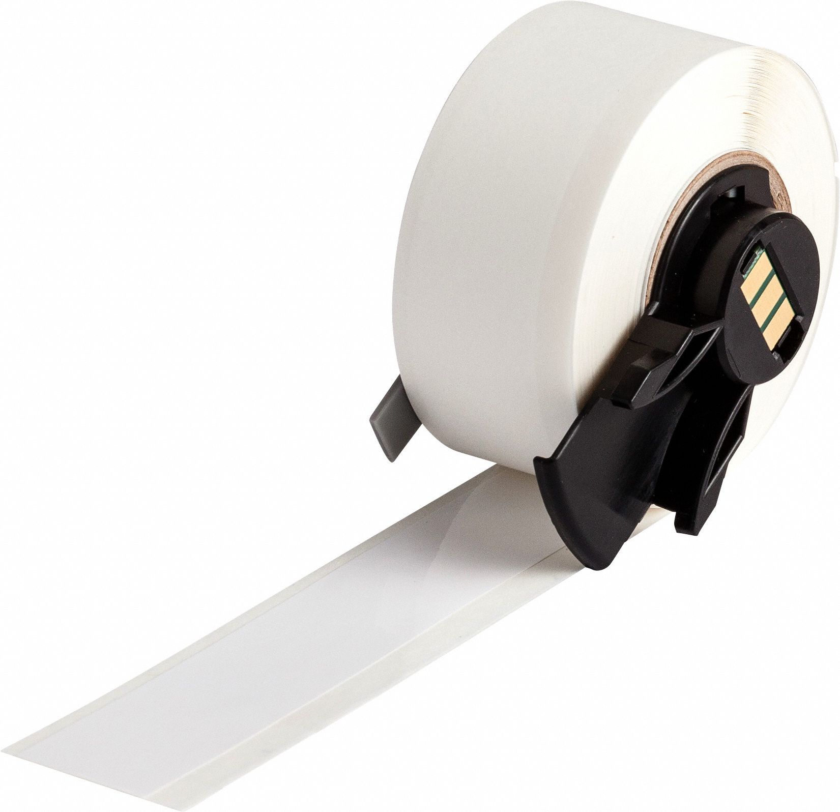 Pre-Cut Label Stock Roll: 8 in x 3/4 in, Rubber, Aggressive Adhesive/Permanent Adhesive, 50 Labels