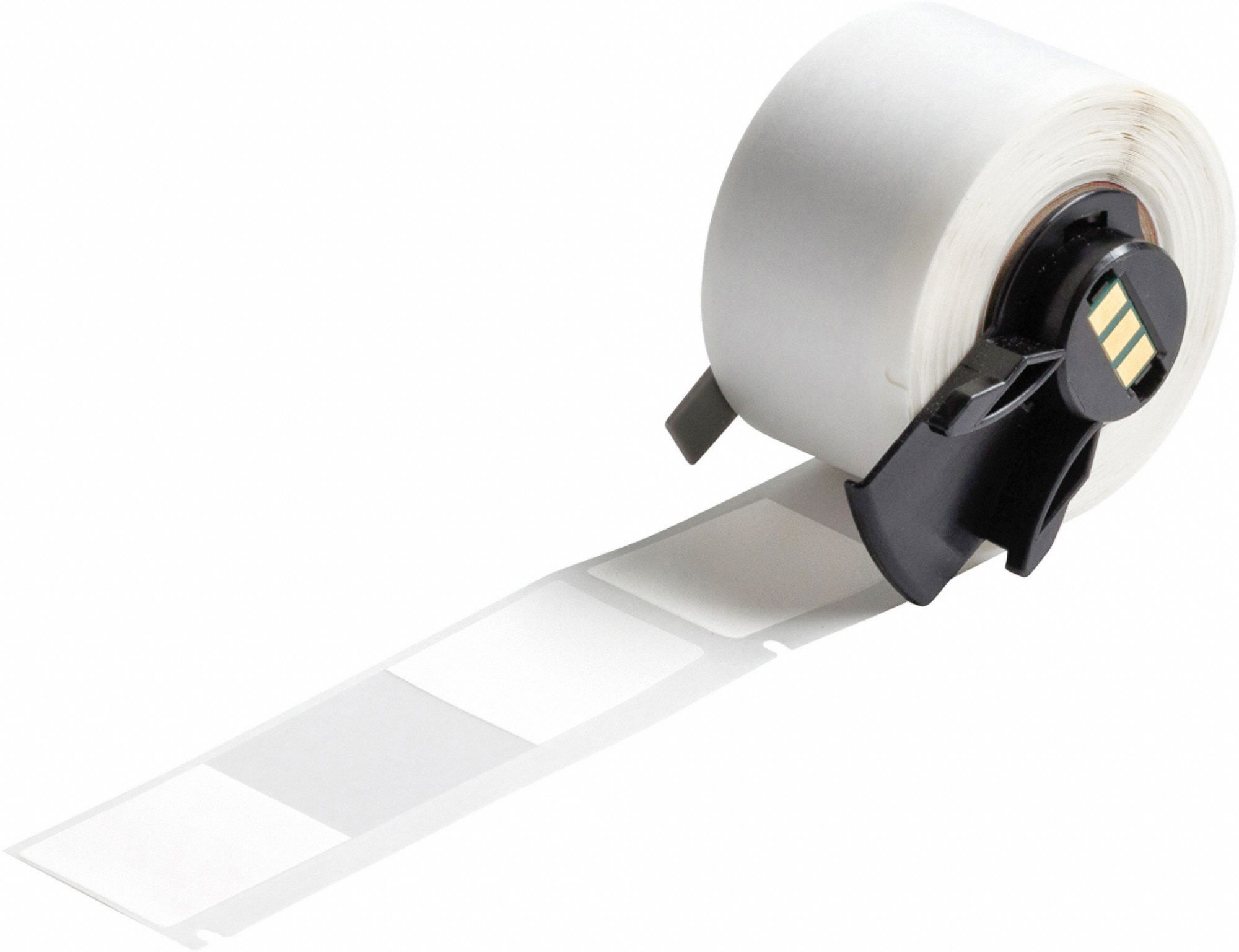Wraparound Label: 3 3/8 in x 1 in, 1 in, Vinyl, White (Matte), For 3 AWG to 250 kcmil Wire Gauge