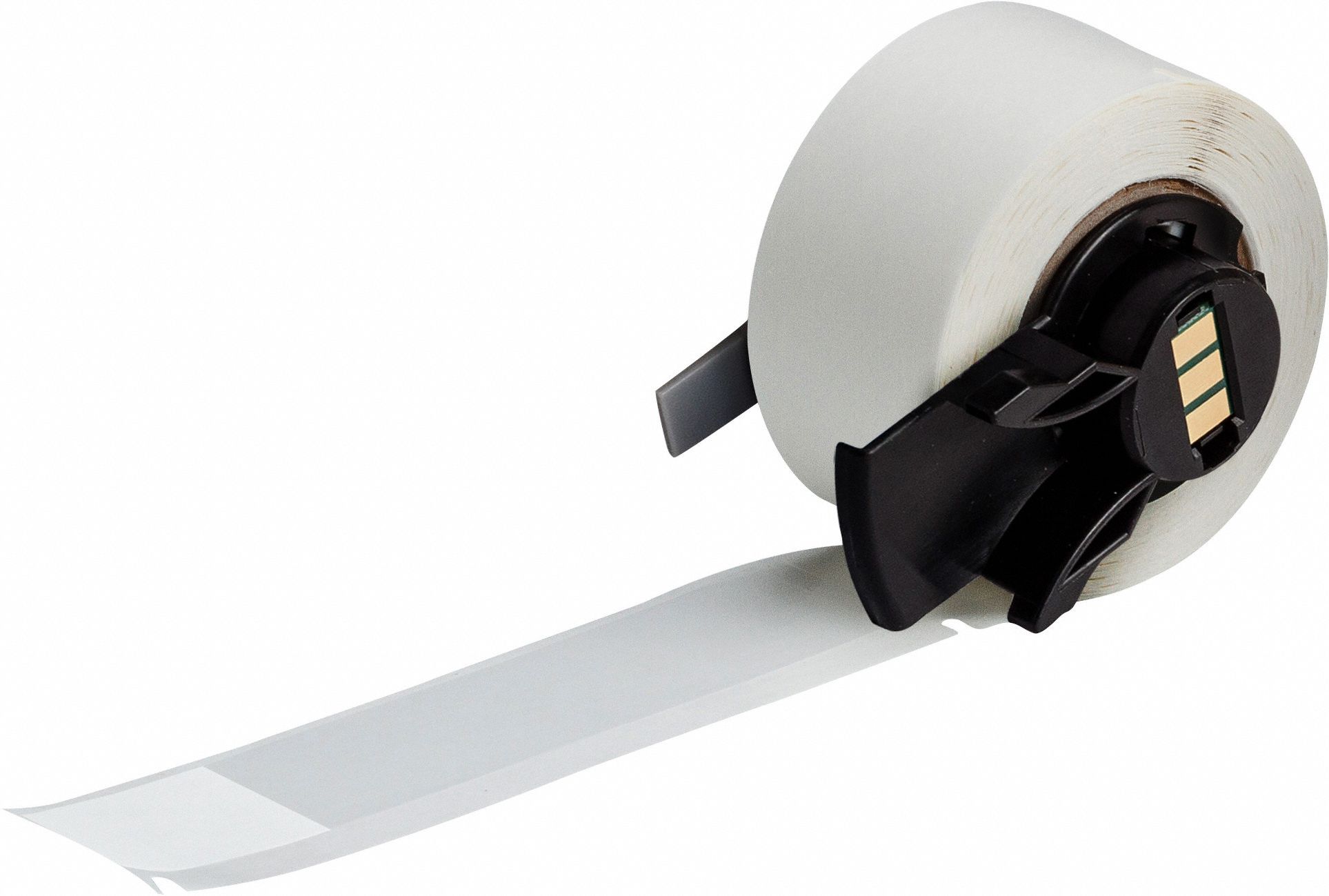 Pre-Cut Label Stock Roll: Rectangle, 3/4 in x 3 3/4 in, 3 3/4 in x 3/4 in, Clear/White, 100 Labels