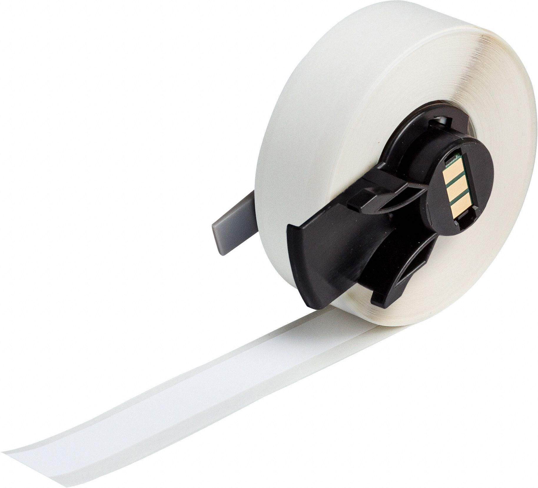 LABEL, ½ IN X 50 FT, POLYESTER, WHITE, INDOOR