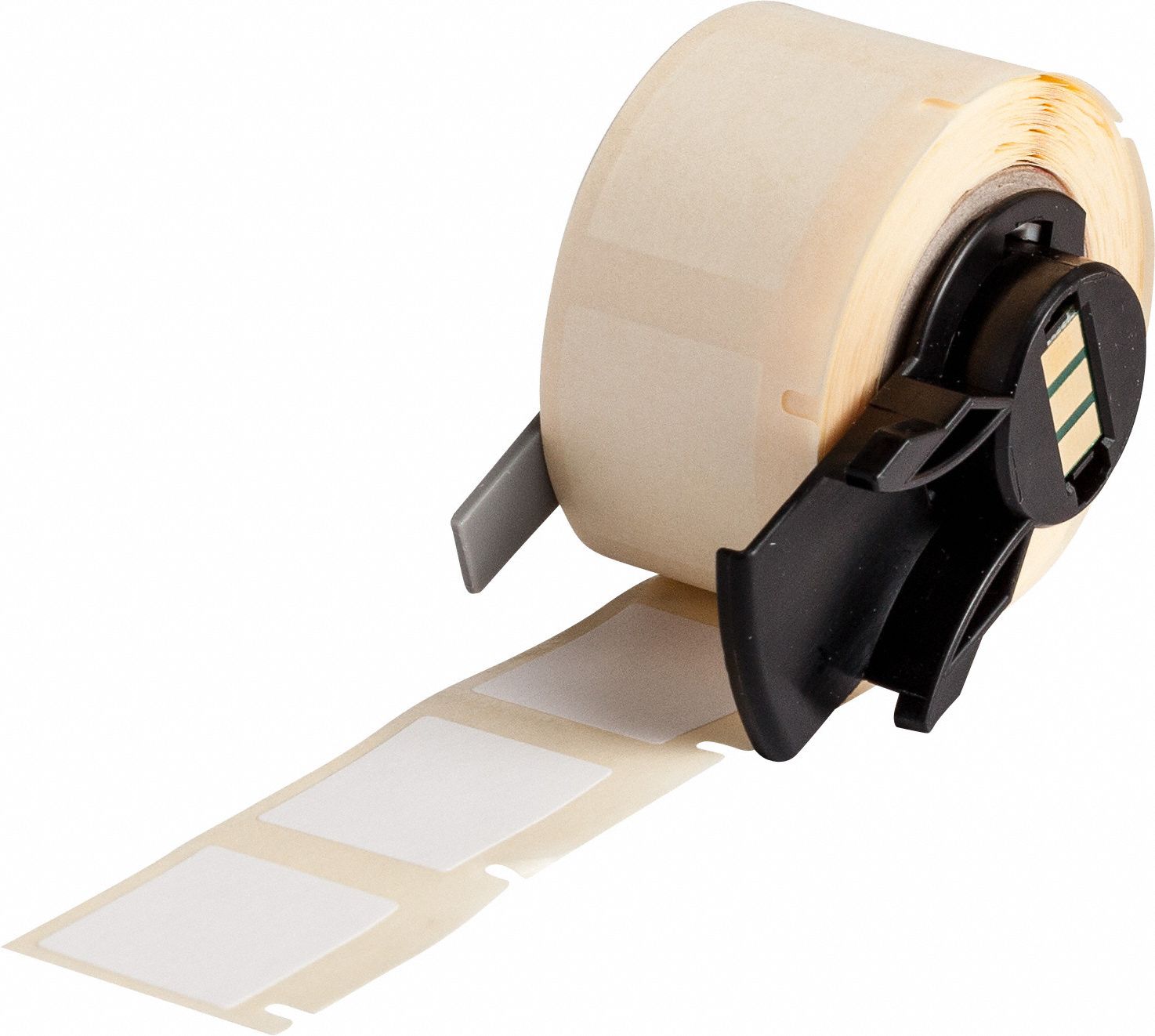 Pre-Cut Label Stock Roll: 29/32 in x 3/4 in, Rubber, Permanent Adhesive, 250 Labels, Permanent