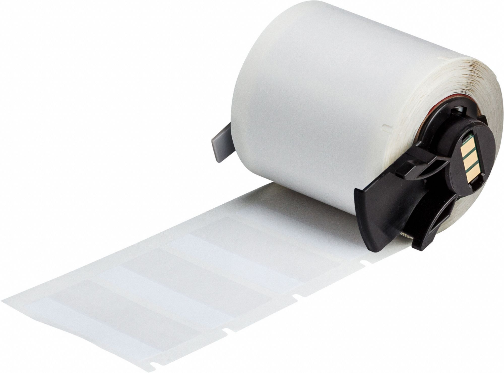 Wraparound Label: 1 in x 1 3/4 in, 1 3/4 in, Vinyl, White (Matte), For 16 AWG to 8 AWG Wire Gauge