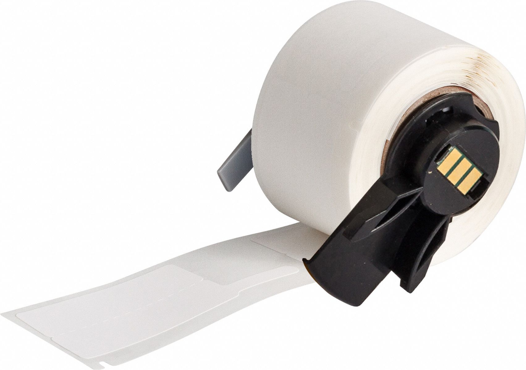 Wraparound Label: P-Shaped, 1 3/4 in x 1 in, Polypropylene, White ( Matte ), 100 Labels Included