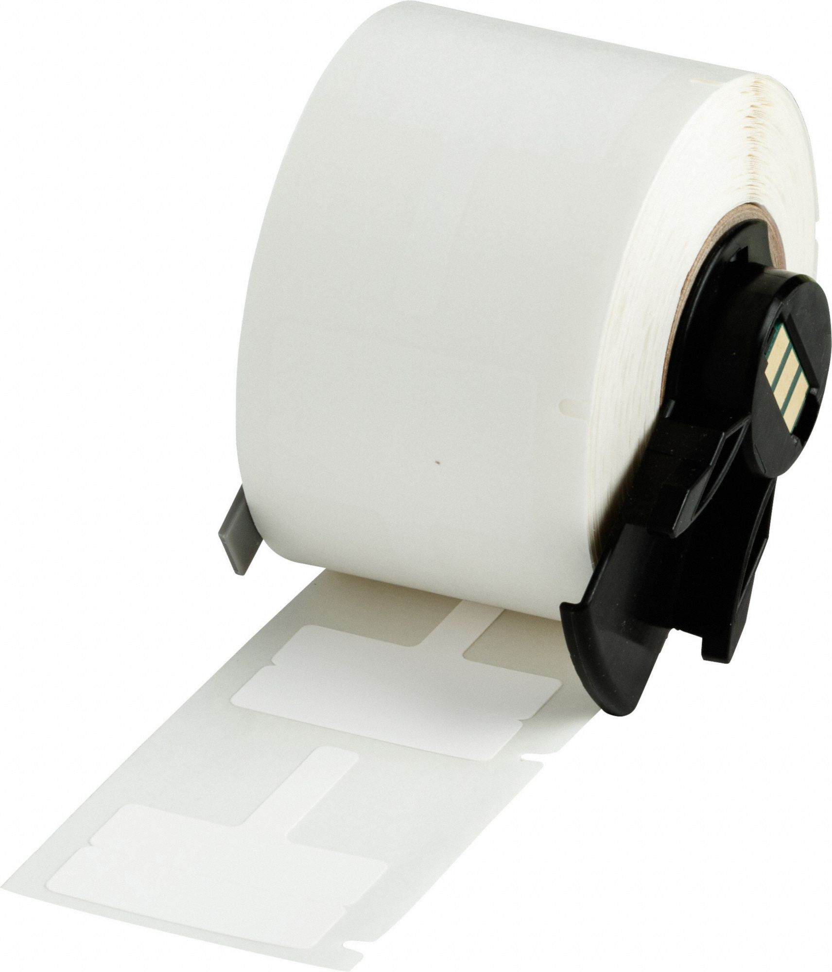 Wraparound Label: T-Shaped, 1 3/16 in x 25/32 in, Polypropylene, White ( Matte )