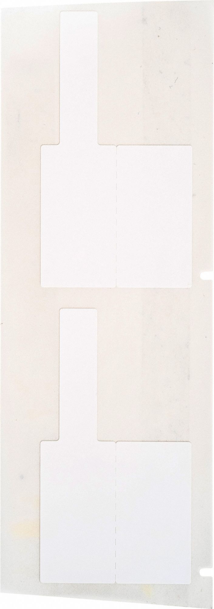 Wraparound Label: 1 in x 3/8 in, Nylon, Black on White, For 12 AWG to 10 AWG Wire Gauge