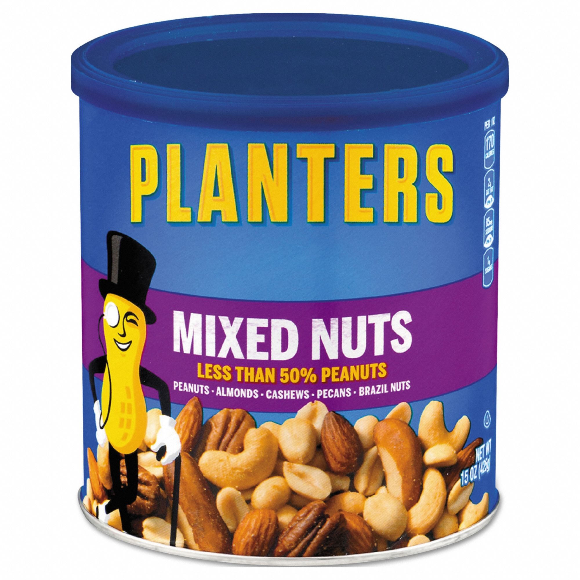 PLANTERS, Mixed Nuts, 1 Item Per Pack, Nuts 807DM8GEN001670 Grainger