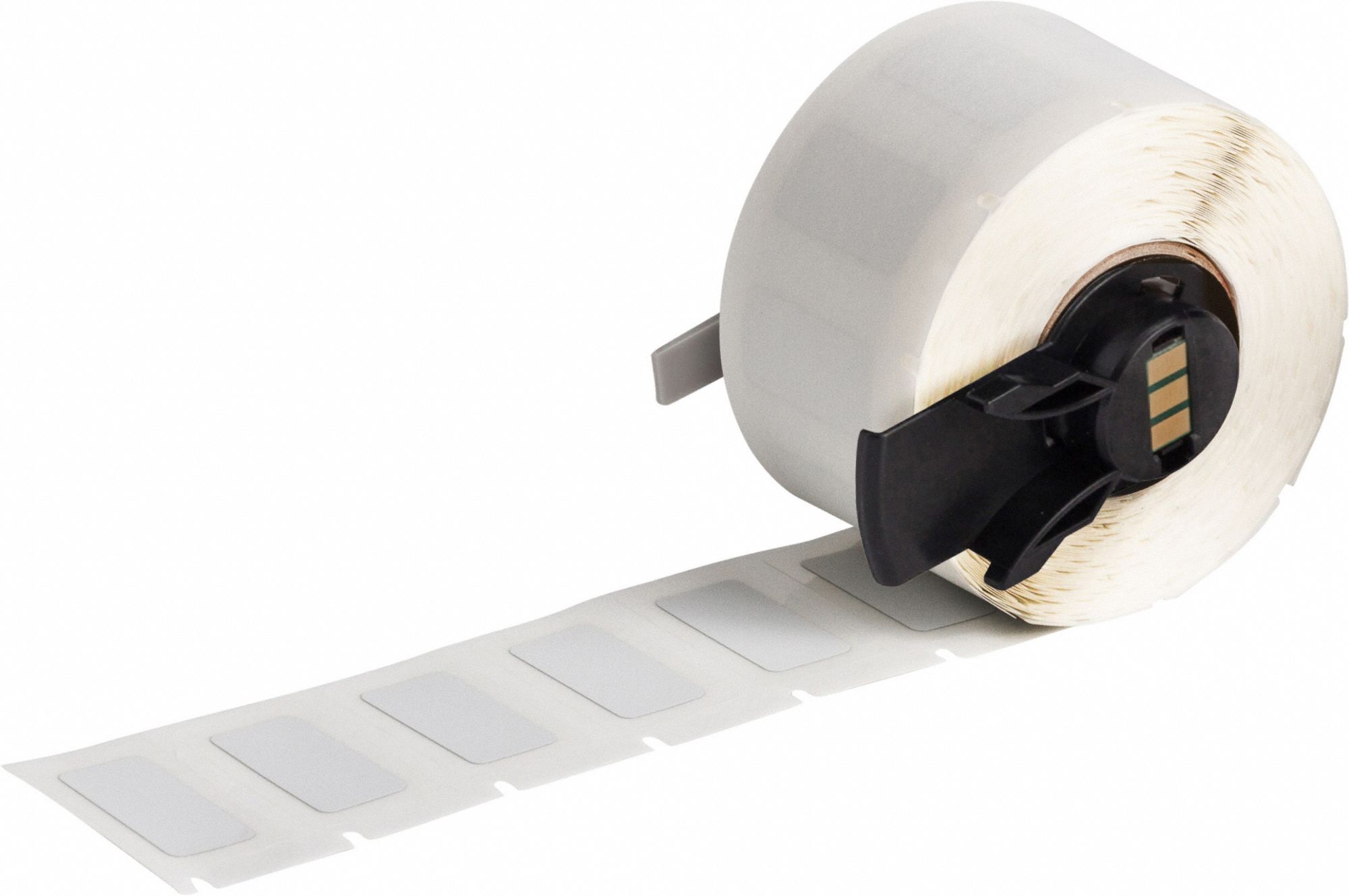 Pre-Cut Label Stock Roll: 1/2 in x 1 in, Acrylic, Permanent Adhesive, 500 Labels, Permanent