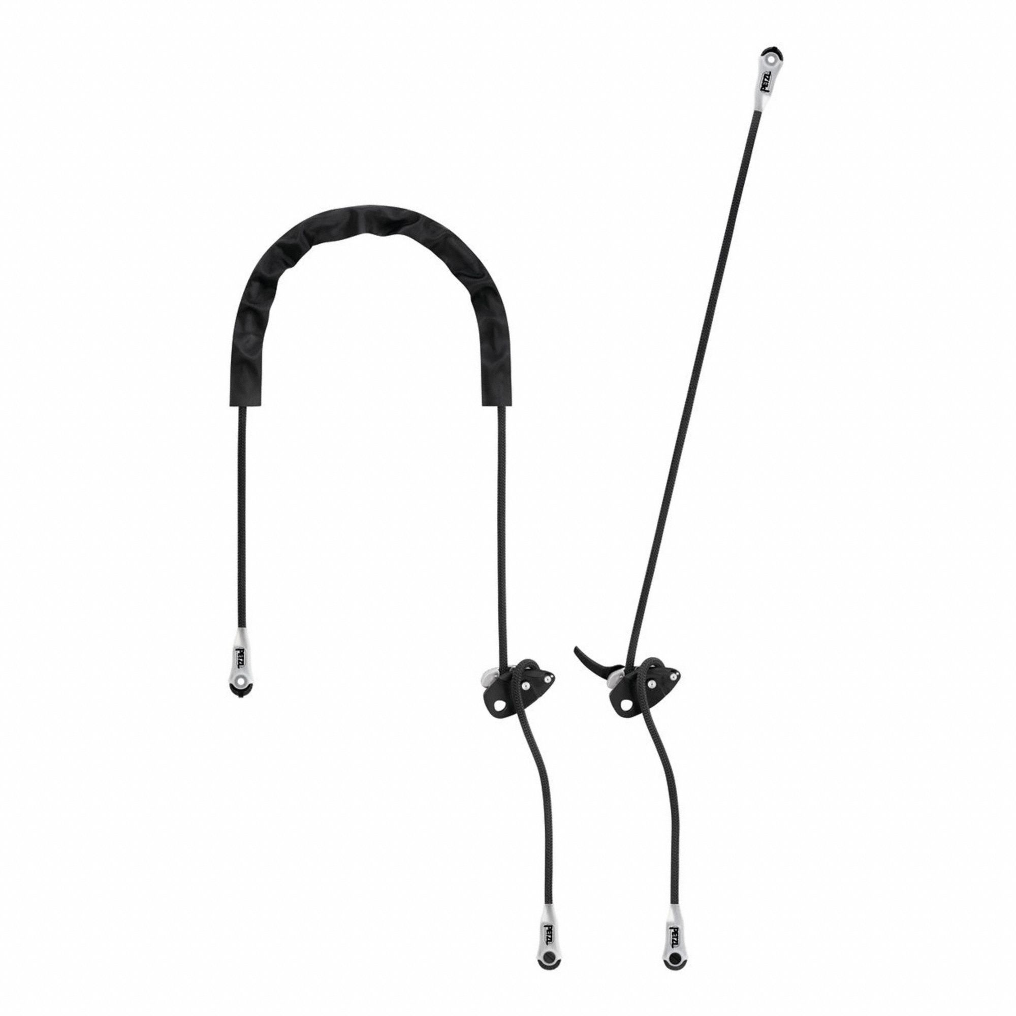 ADJUSTABLE LANYARD, GRILLON SERIES, 308 LB CAPACITY, WHITE/BLACK, 13 1/8 IN L, POLYESTER/ALUMINUM