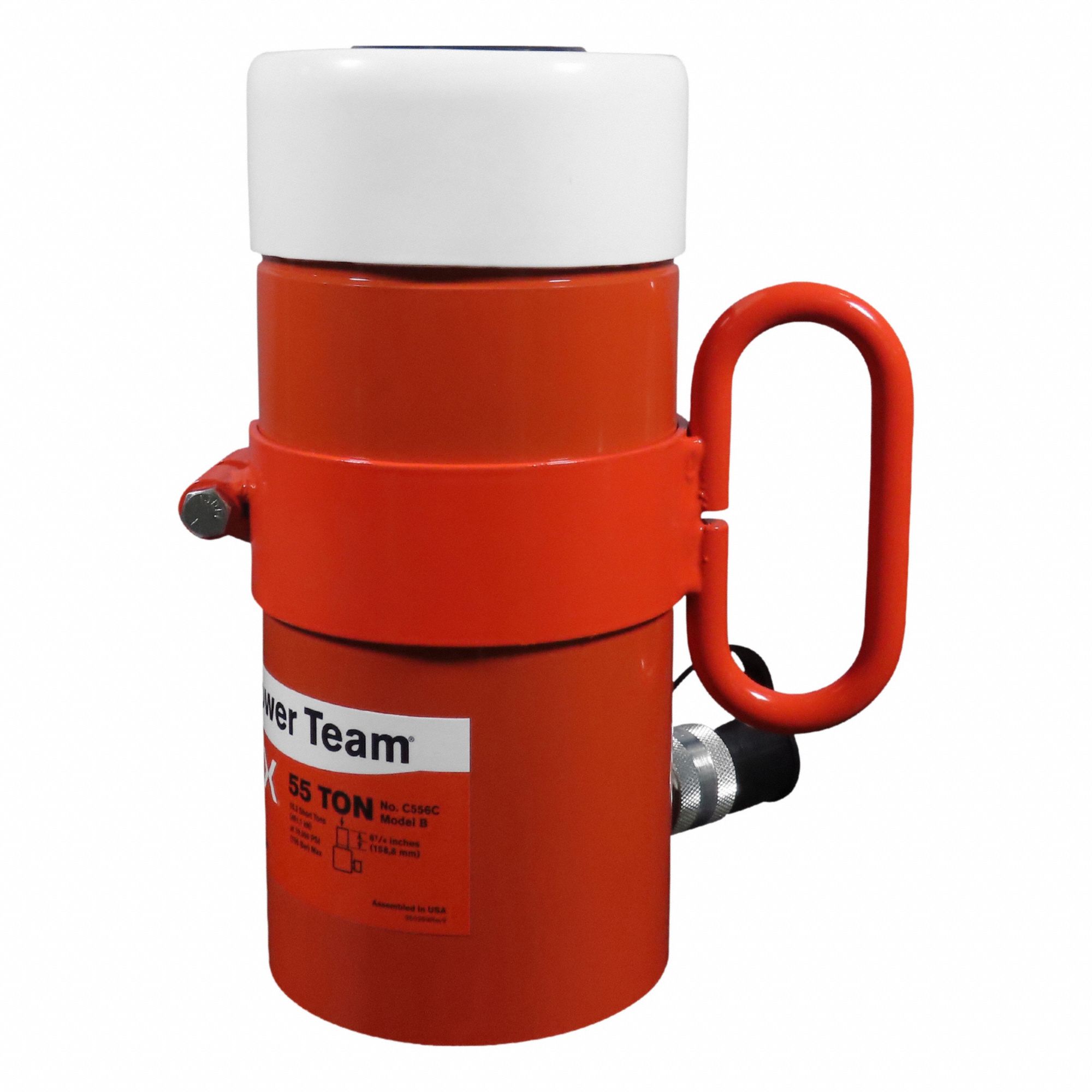 POWER TEAM Standard Hydraulic Rams: Single Acting, 55 ton Nominal Capacity, 6 in Nominal Stroke Lg (MPN C556C). Key specifications — attr98927: POWER TEAM.