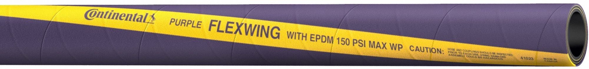 Chemical Hose: 1 1/2 in Hose Inside Dia., Purple, 4 in Bend Radius, 100 ft Hose Lg