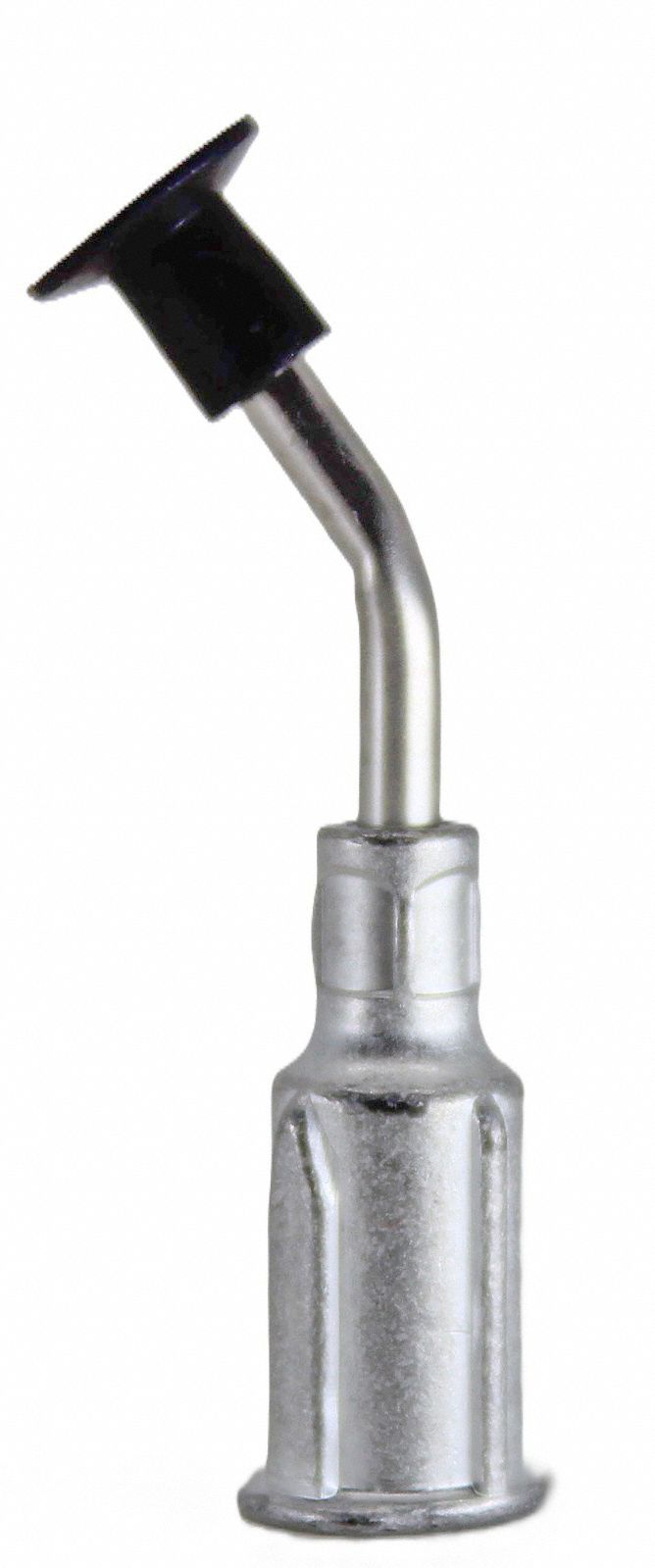 Vacuum Probe/Cup Assembly: Bent, 0.25 in Tip Size, 30° Tip Angle, Buna-N, 1 in Overall Ht