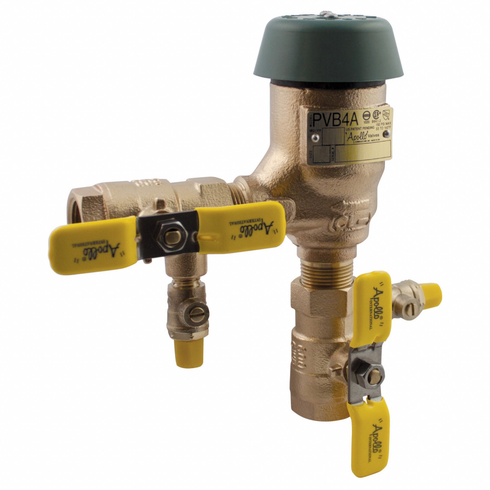 APOLLO, 3/4 in Size, FNPT Connection, Pressure Vacuum Breaker 804R55