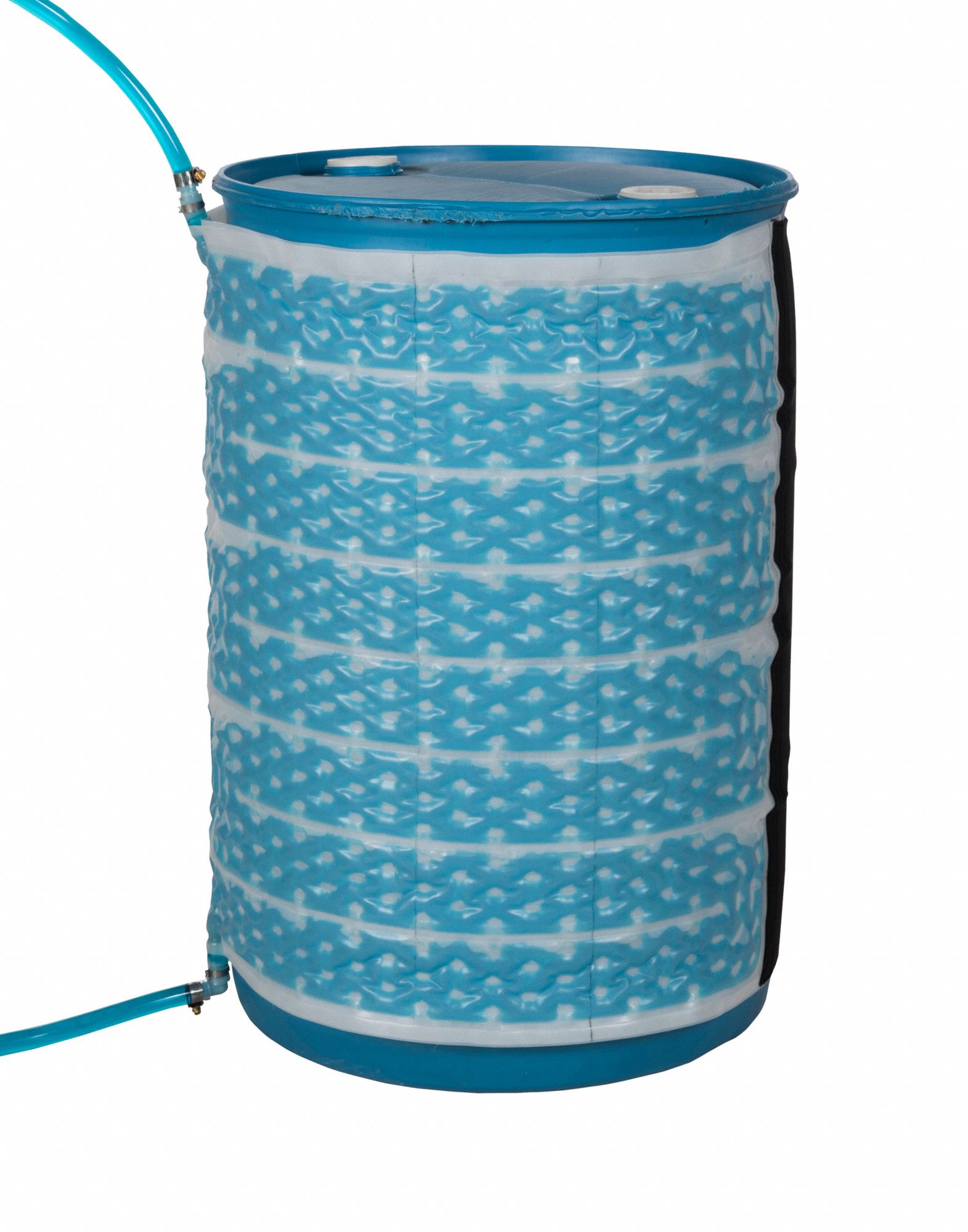 FLUXWRAP W INSULATION, 30 GAL DRUM, 0.63 GAL FLUID VOLUME, 60 X 23 1/4 IN